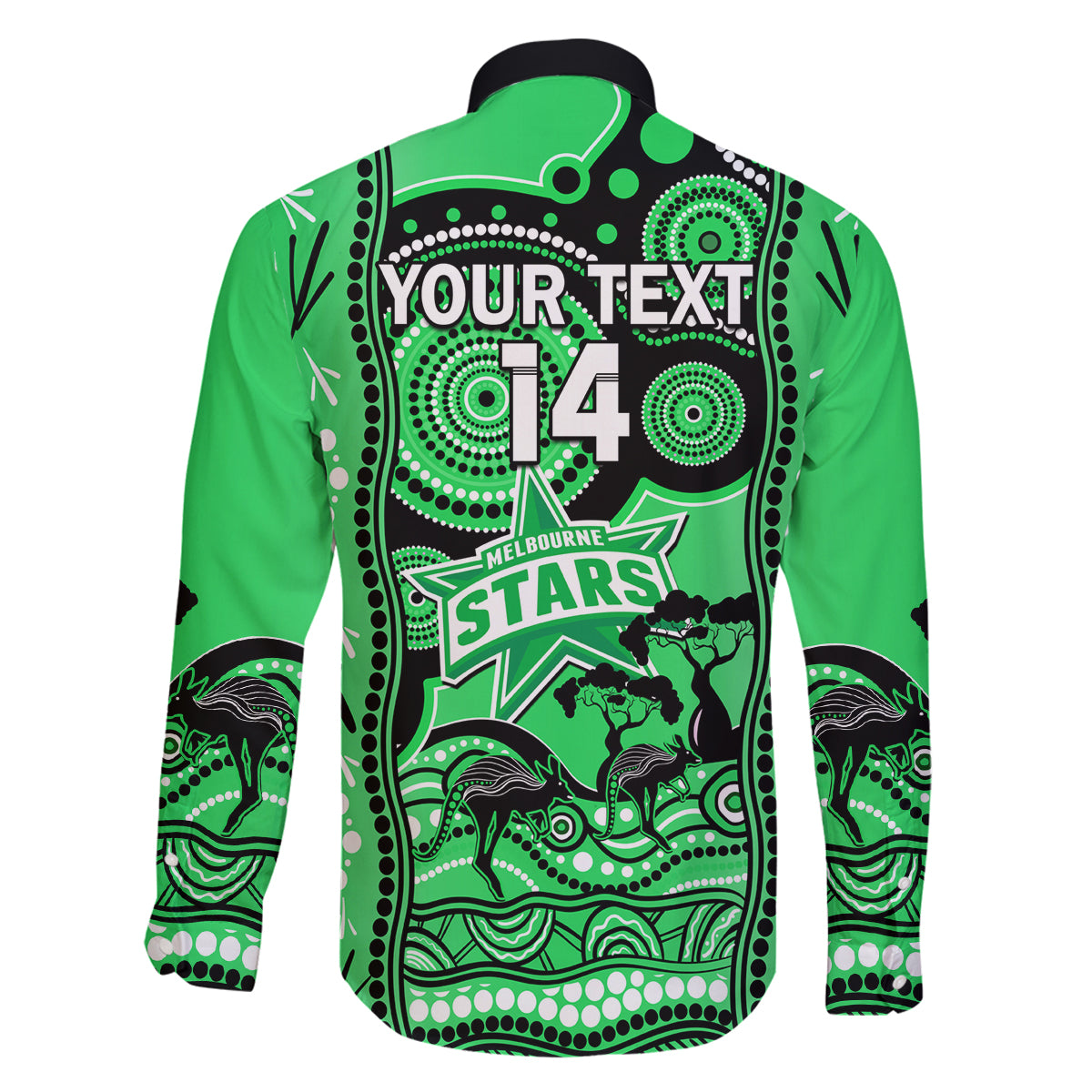 custom-melbourne-stars-cricket-family-matching-long-sleeve-bodycon-dress-and-hawaiian-shirt-happy-australia-day-aboriginal-art