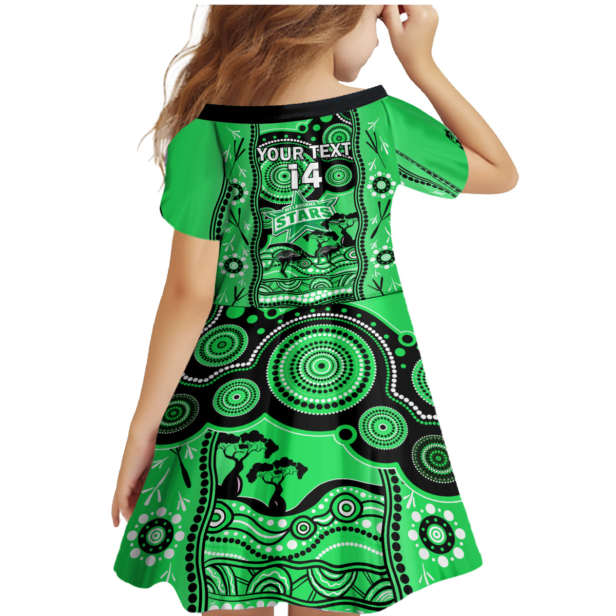 custom-melbourne-stars-cricket-family-matching-mermaid-dress-and-hawaiian-shirt-happy-australia-day-aboriginal-art