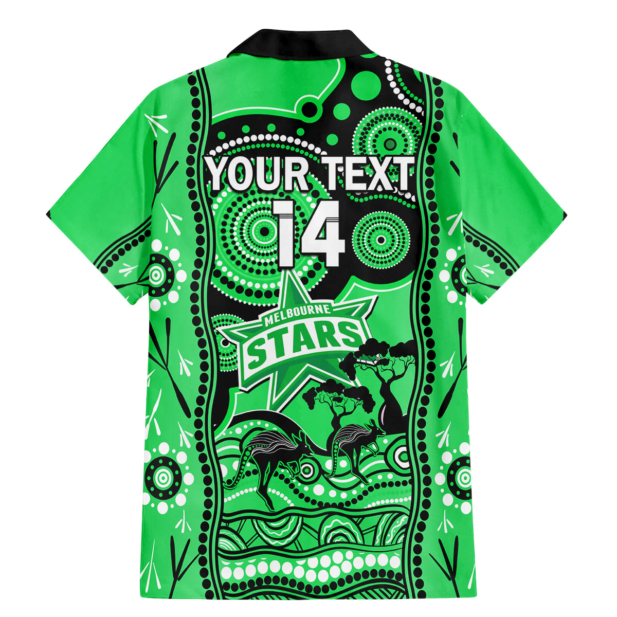 custom-melbourne-stars-cricket-family-matching-mermaid-dress-and-hawaiian-shirt-happy-australia-day-aboriginal-art