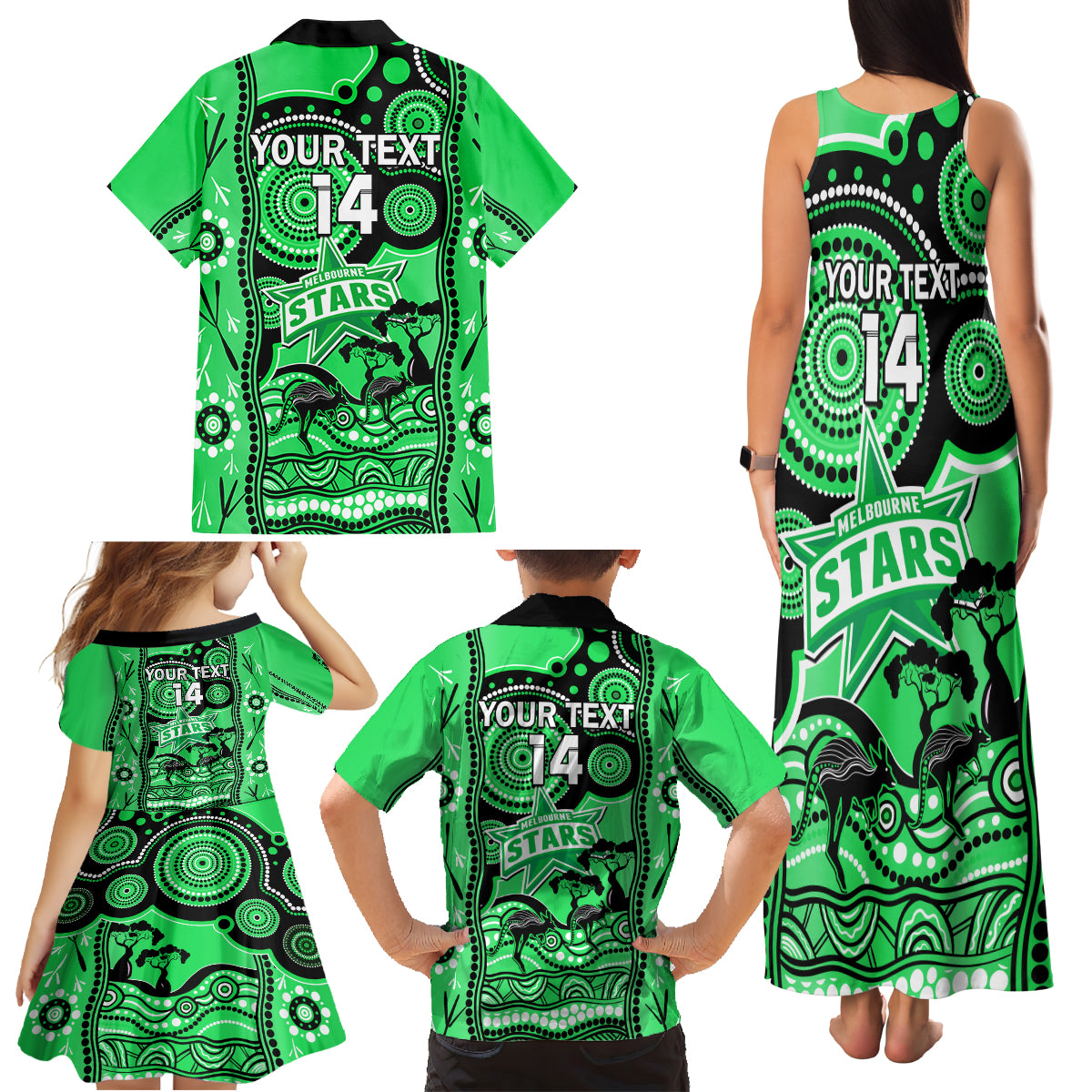 custom-melbourne-stars-cricket-family-matching-tank-maxi-dress-and-hawaiian-shirt-happy-australia-day-aboriginal-art