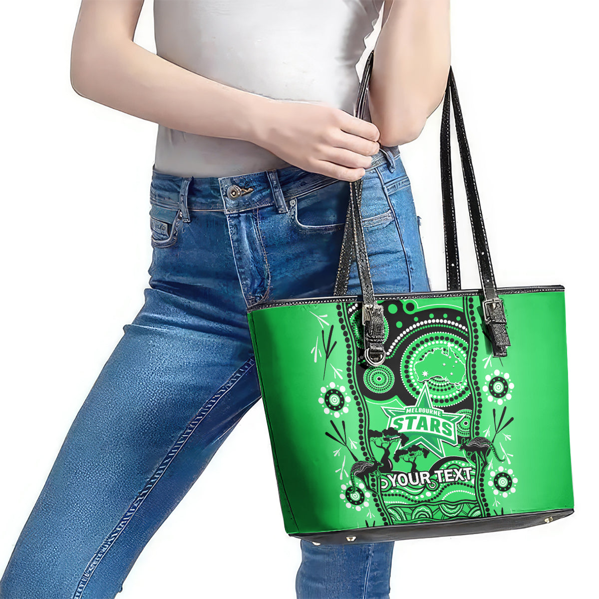 custom-melbourne-stars-cricket-leather-tote-bag-happy-australia-day-aboriginal-art