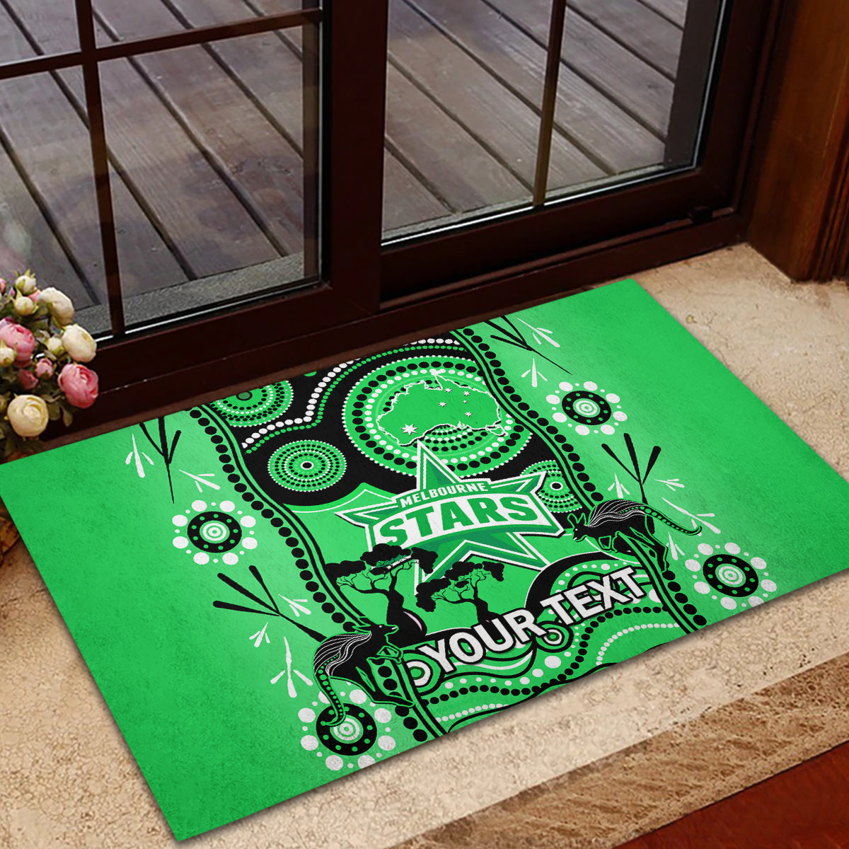 custom-melbourne-stars-cricket-rubber-doormat-happy-australia-day-aboriginal-art