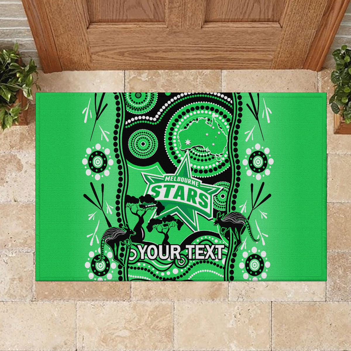 custom-melbourne-stars-cricket-rubber-doormat-happy-australia-day-aboriginal-art