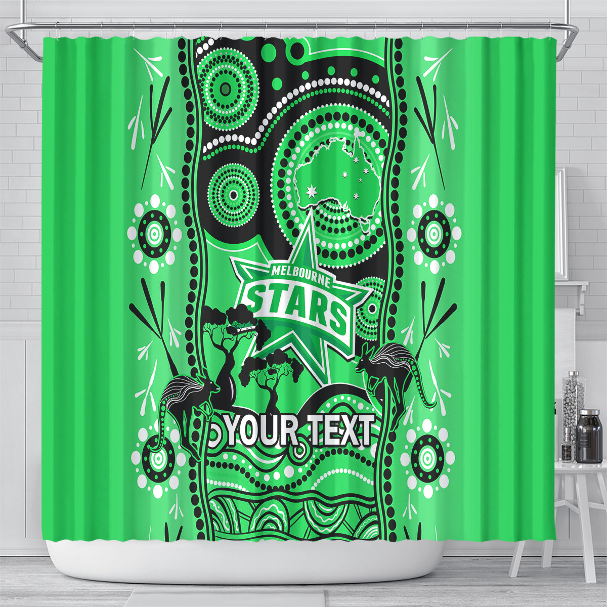 custom-melbourne-stars-cricket-shower-curtain-happy-australia-day-aboriginal-art