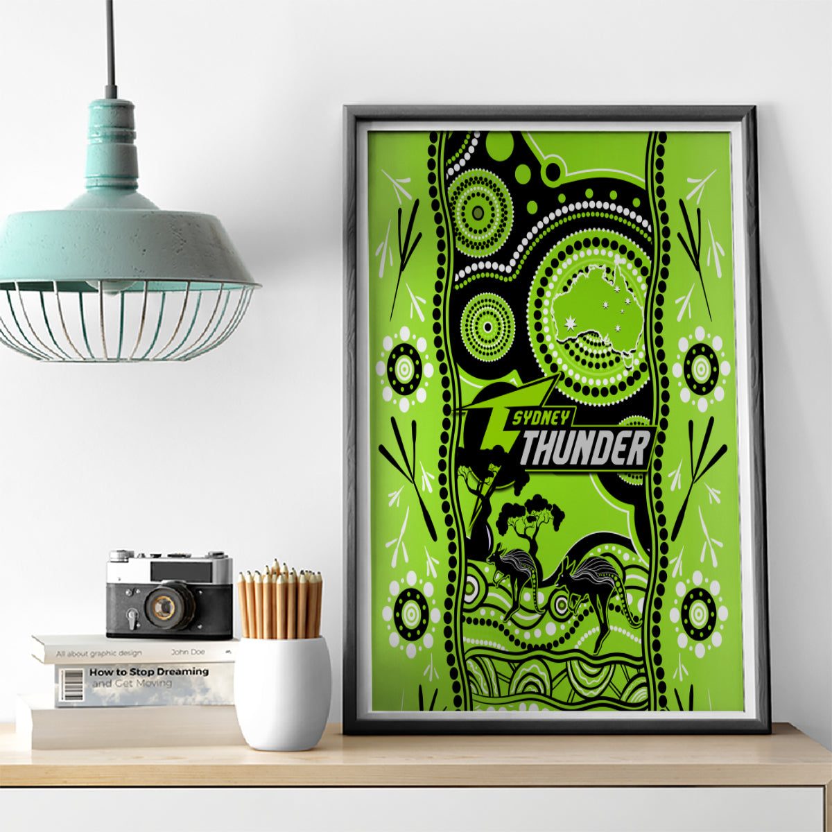 sydney-thunder-cricket-canvas-wall-art-happy-australia-day-aboriginal-art