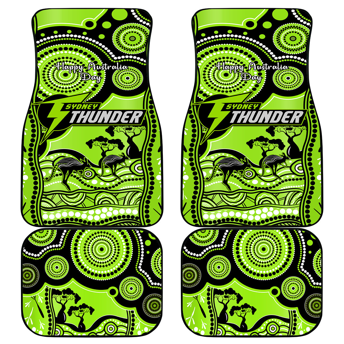 sydney-thunder-cricket-car-mats-happy-australia-day-aboriginal-art