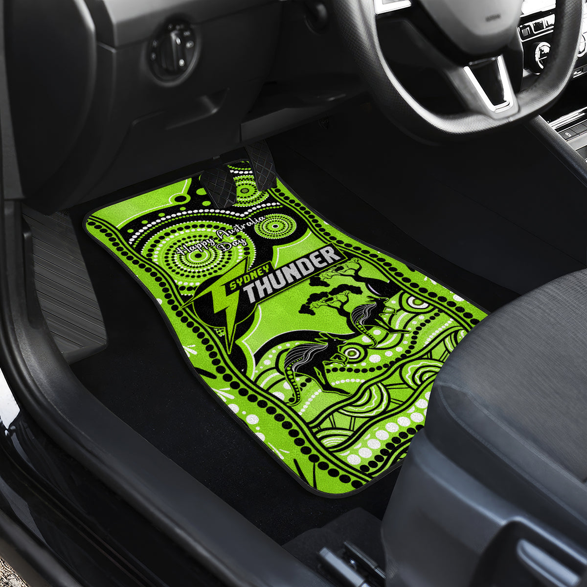 sydney-thunder-cricket-car-mats-happy-australia-day-aboriginal-art