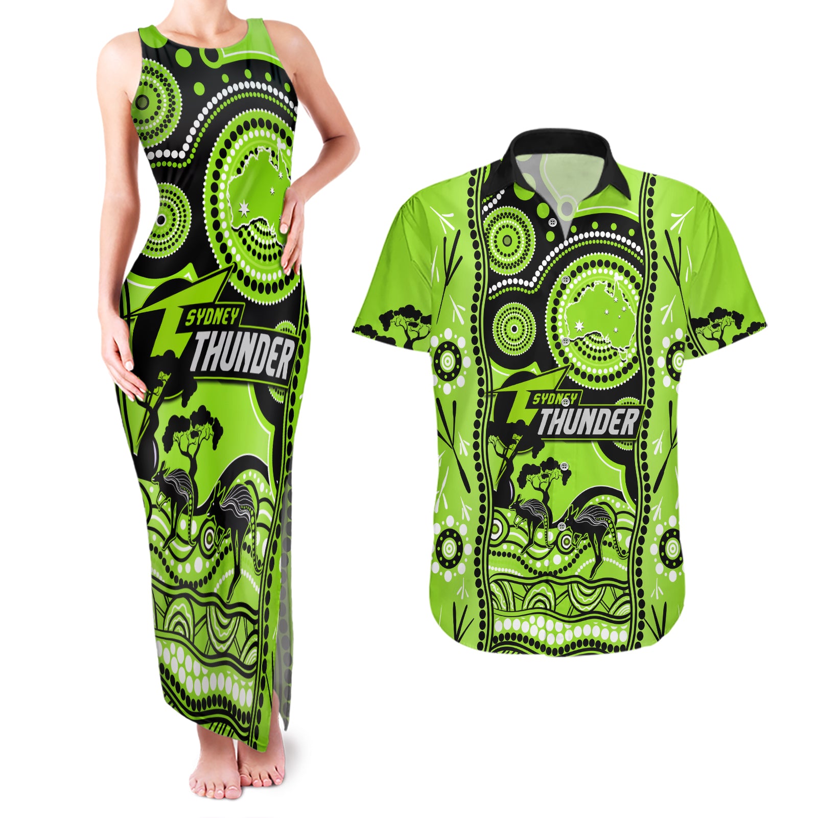 sydney-thunder-cricket-couples-matching-tank-maxi-dress-and-hawaiian-shirt-happy-australia-day-aboriginal-art