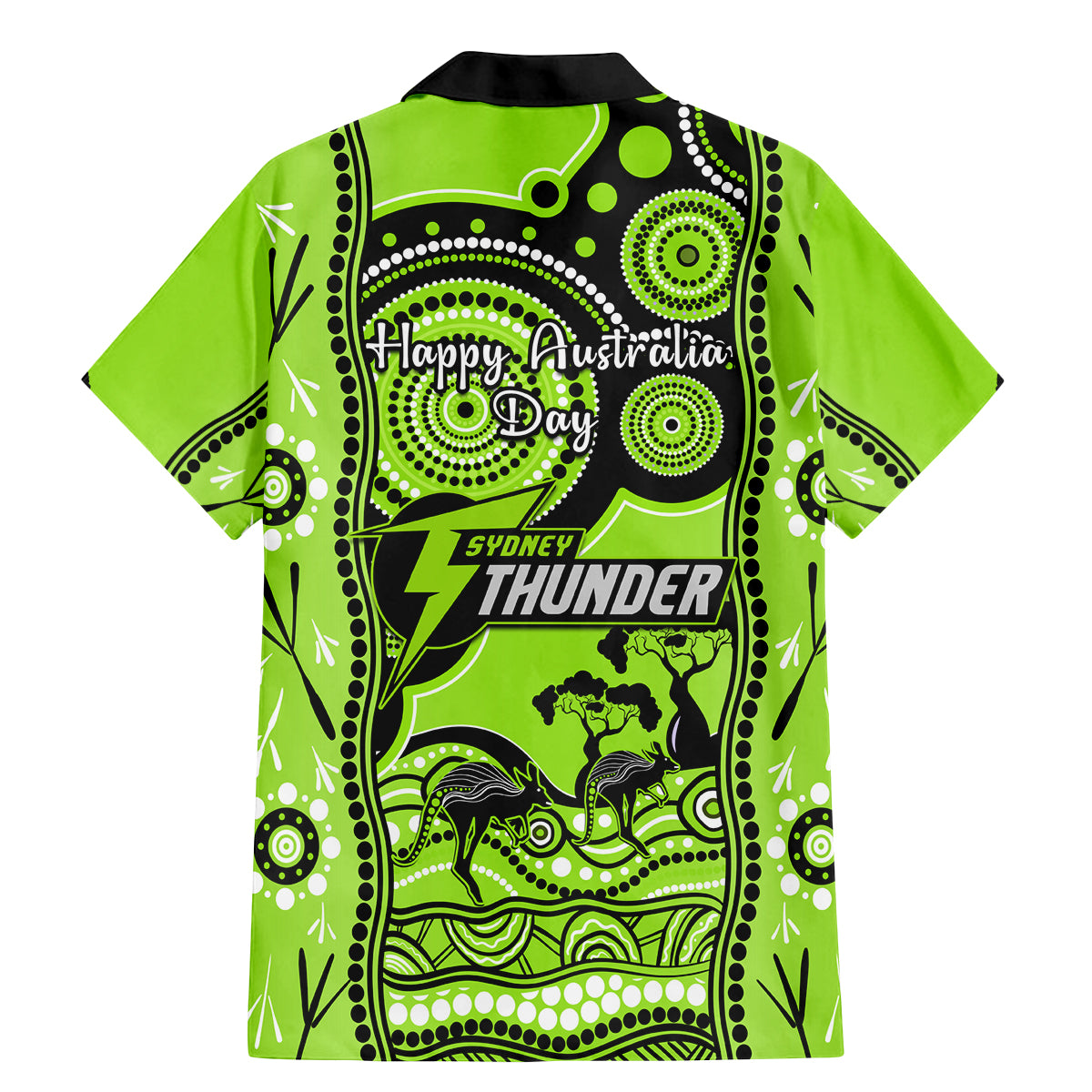 sydney-thunder-cricket-family-matching-mermaid-dress-and-hawaiian-shirt-happy-australia-day-aboriginal-art