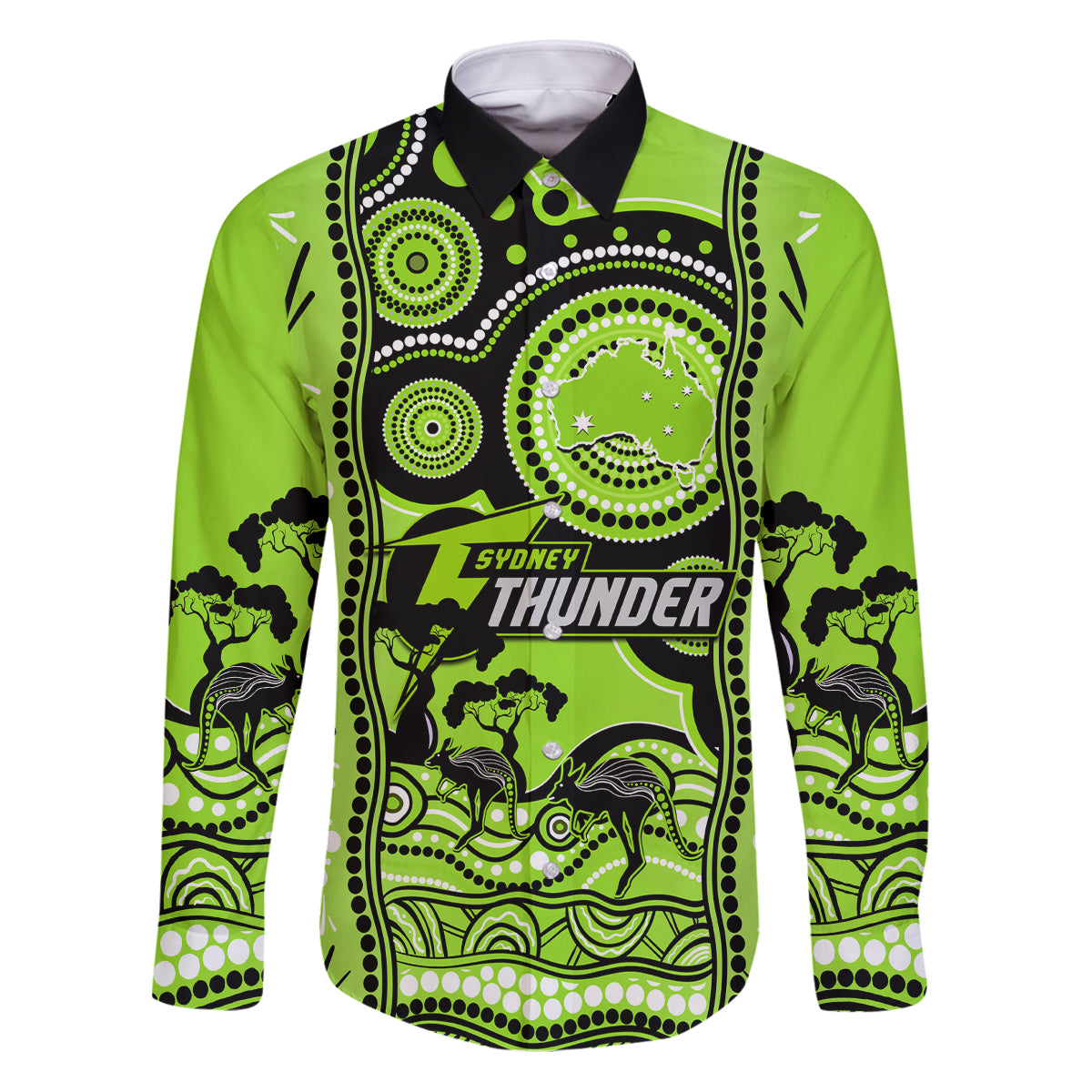 sydney-thunder-cricket-family-matching-puletasi-dress-and-hawaiian-shirt-happy-australia-day-aboriginal-art