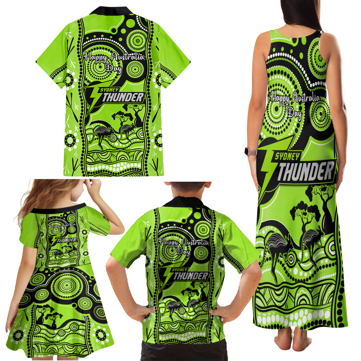 sydney-thunder-cricket-family-matching-tank-maxi-dress-and-hawaiian-shirt-happy-australia-day-aboriginal-art