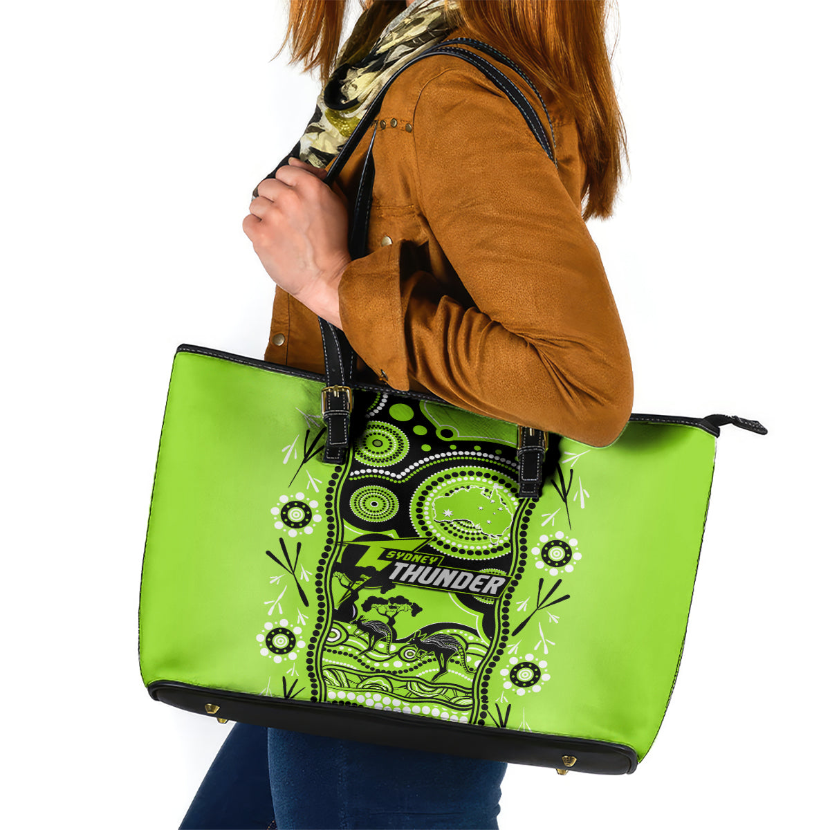 sydney-thunder-cricket-leather-tote-bag-happy-australia-day-aboriginal-art