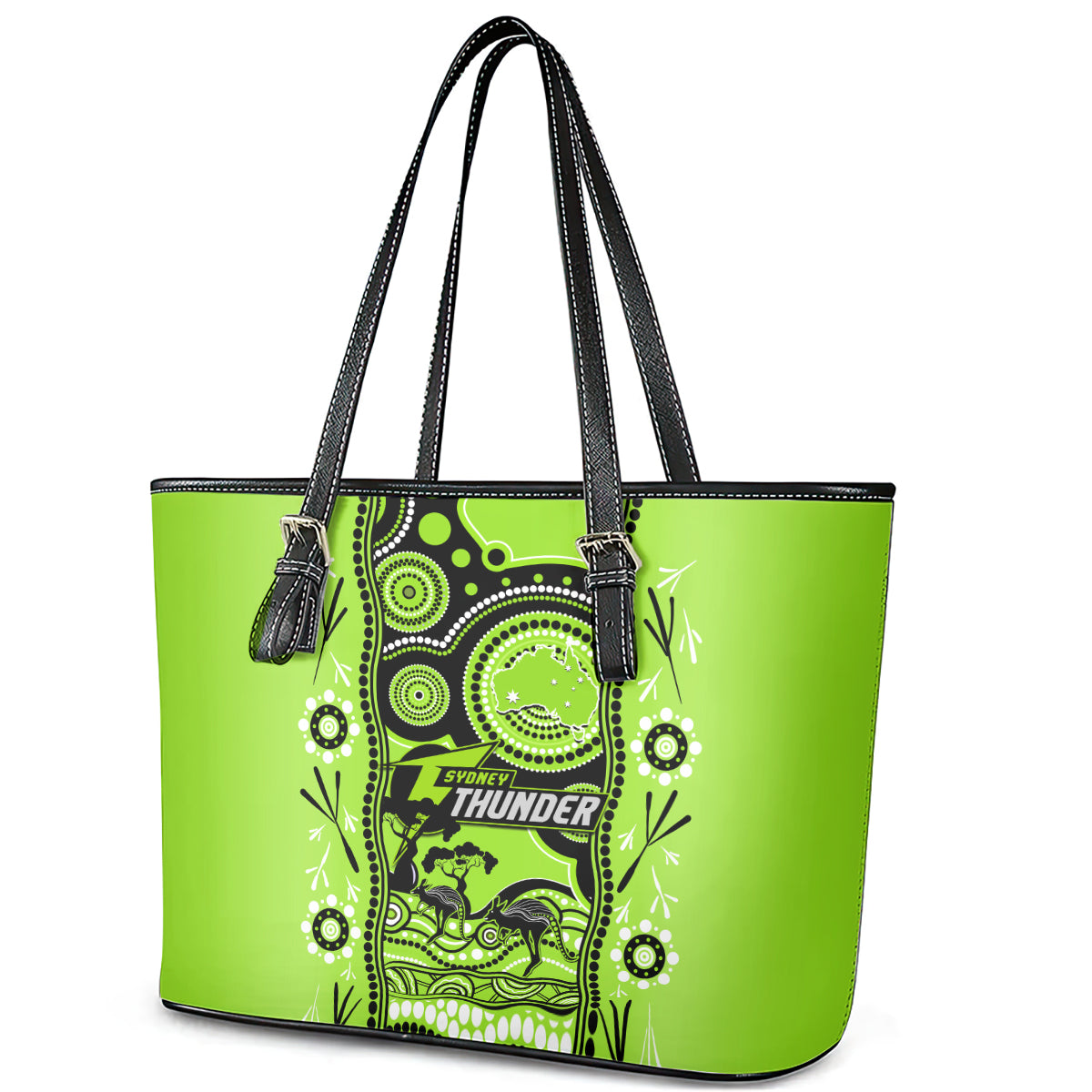 sydney-thunder-cricket-leather-tote-bag-happy-australia-day-aboriginal-art