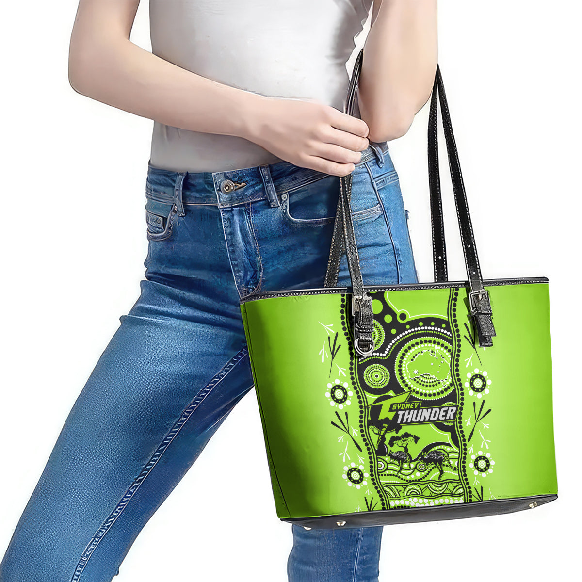 sydney-thunder-cricket-leather-tote-bag-happy-australia-day-aboriginal-art