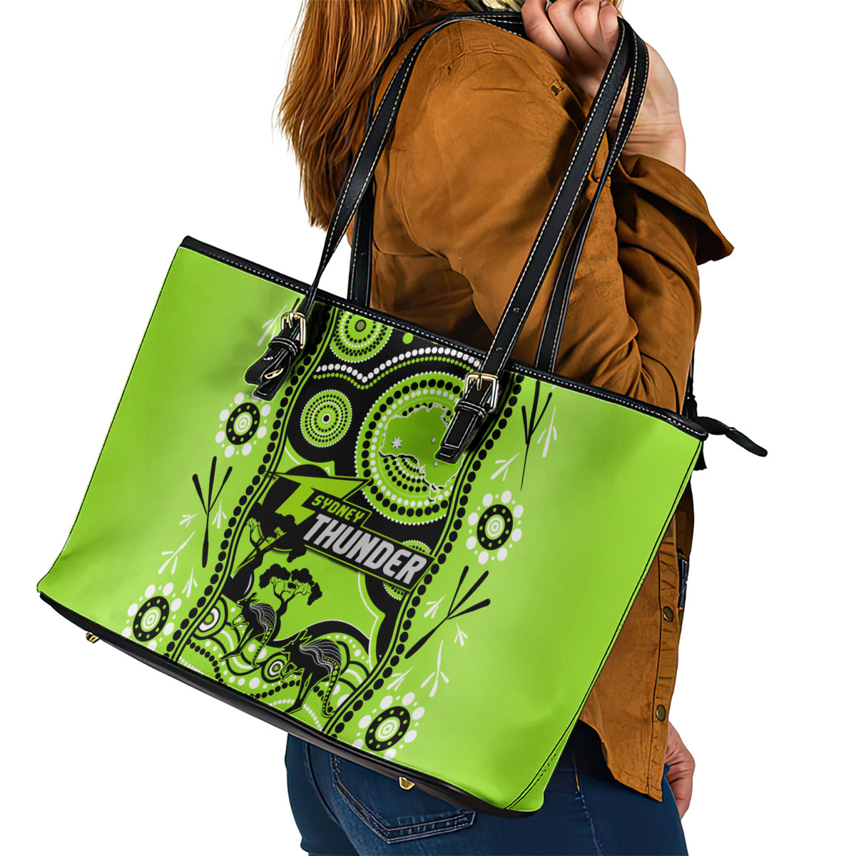 sydney-thunder-cricket-leather-tote-bag-happy-australia-day-aboriginal-art