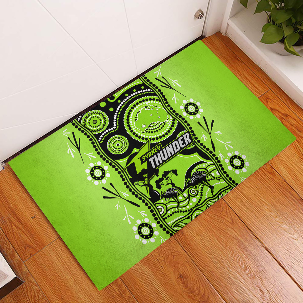 sydney-thunder-cricket-rubber-doormat-happy-australia-day-aboriginal-art