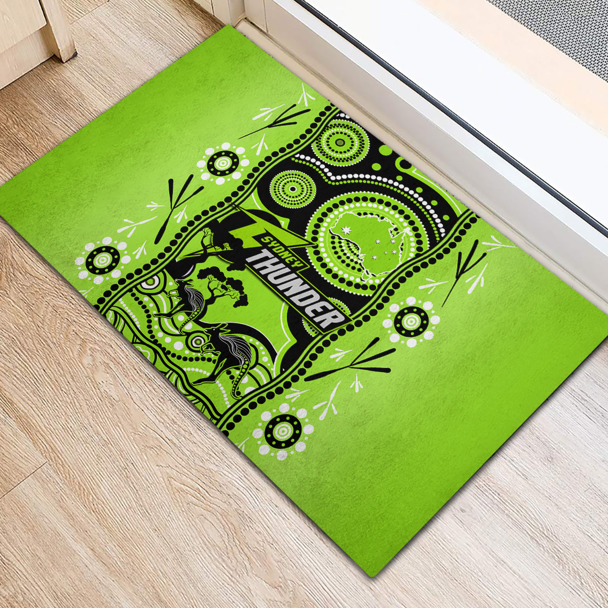 sydney-thunder-cricket-rubber-doormat-happy-australia-day-aboriginal-art