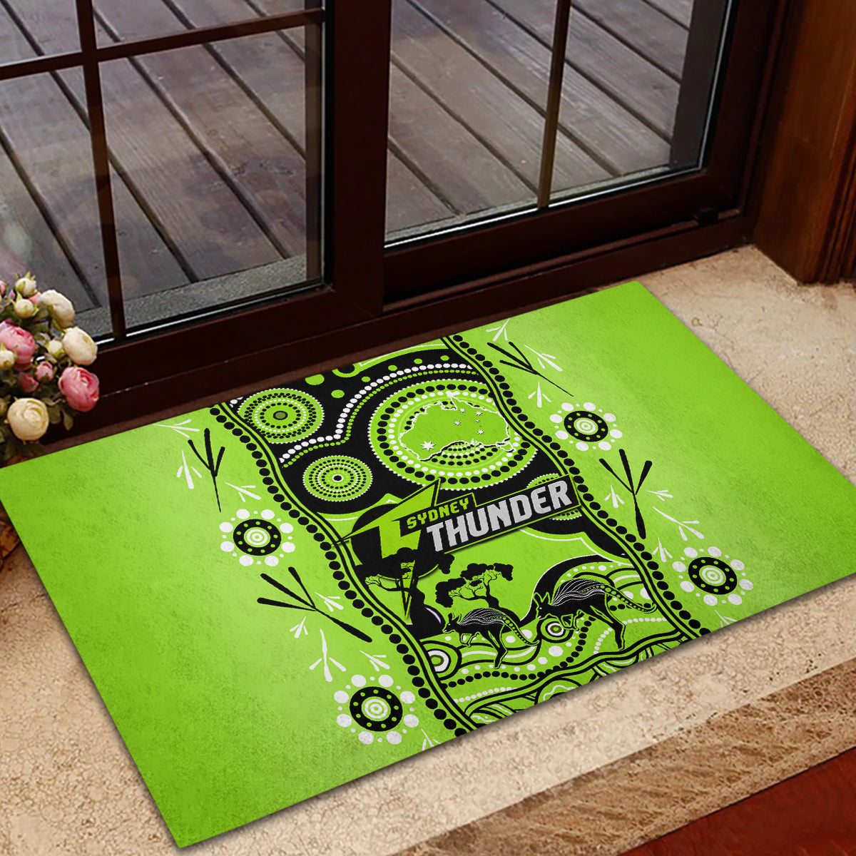 sydney-thunder-cricket-rubber-doormat-happy-australia-day-aboriginal-art