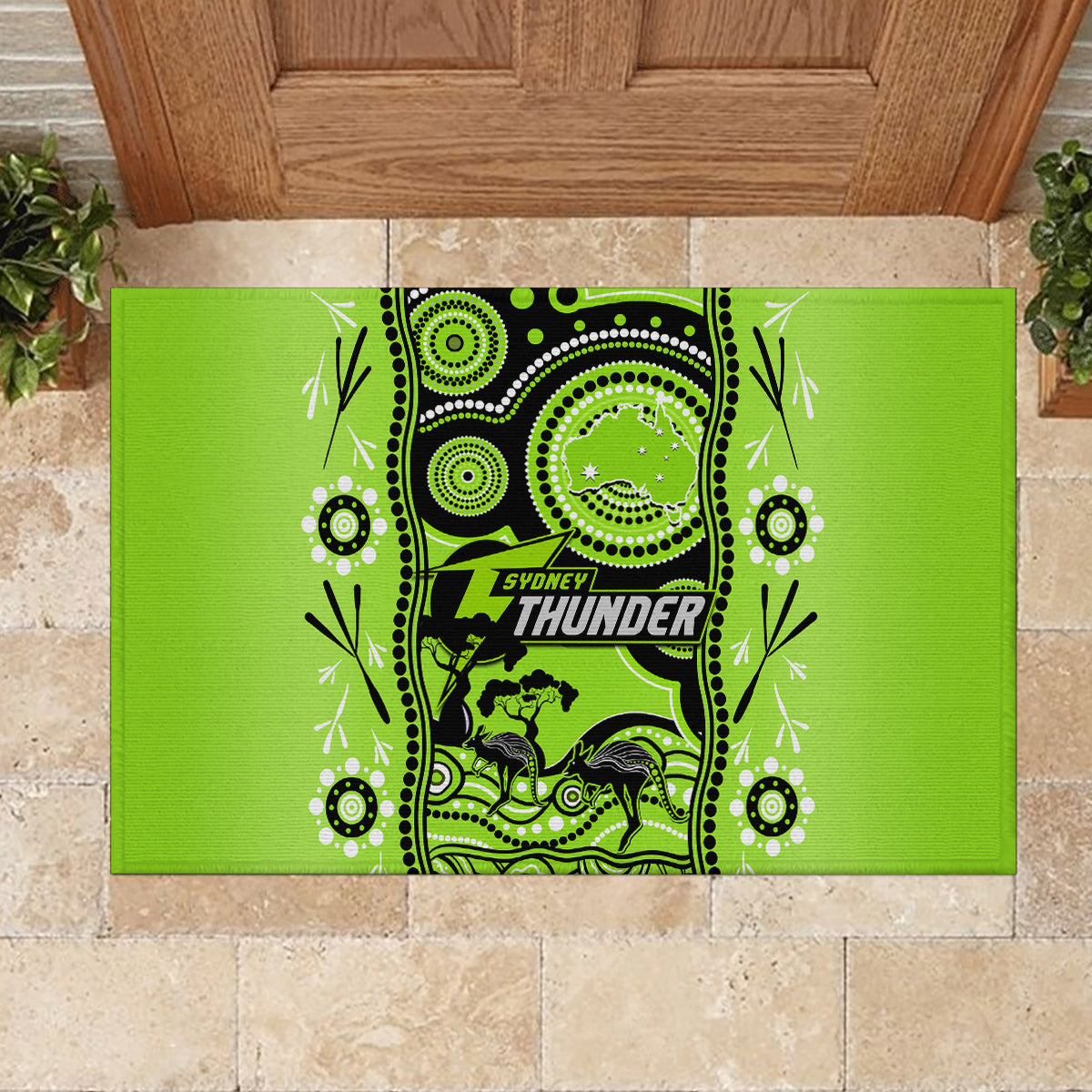 sydney-thunder-cricket-rubber-doormat-happy-australia-day-aboriginal-art