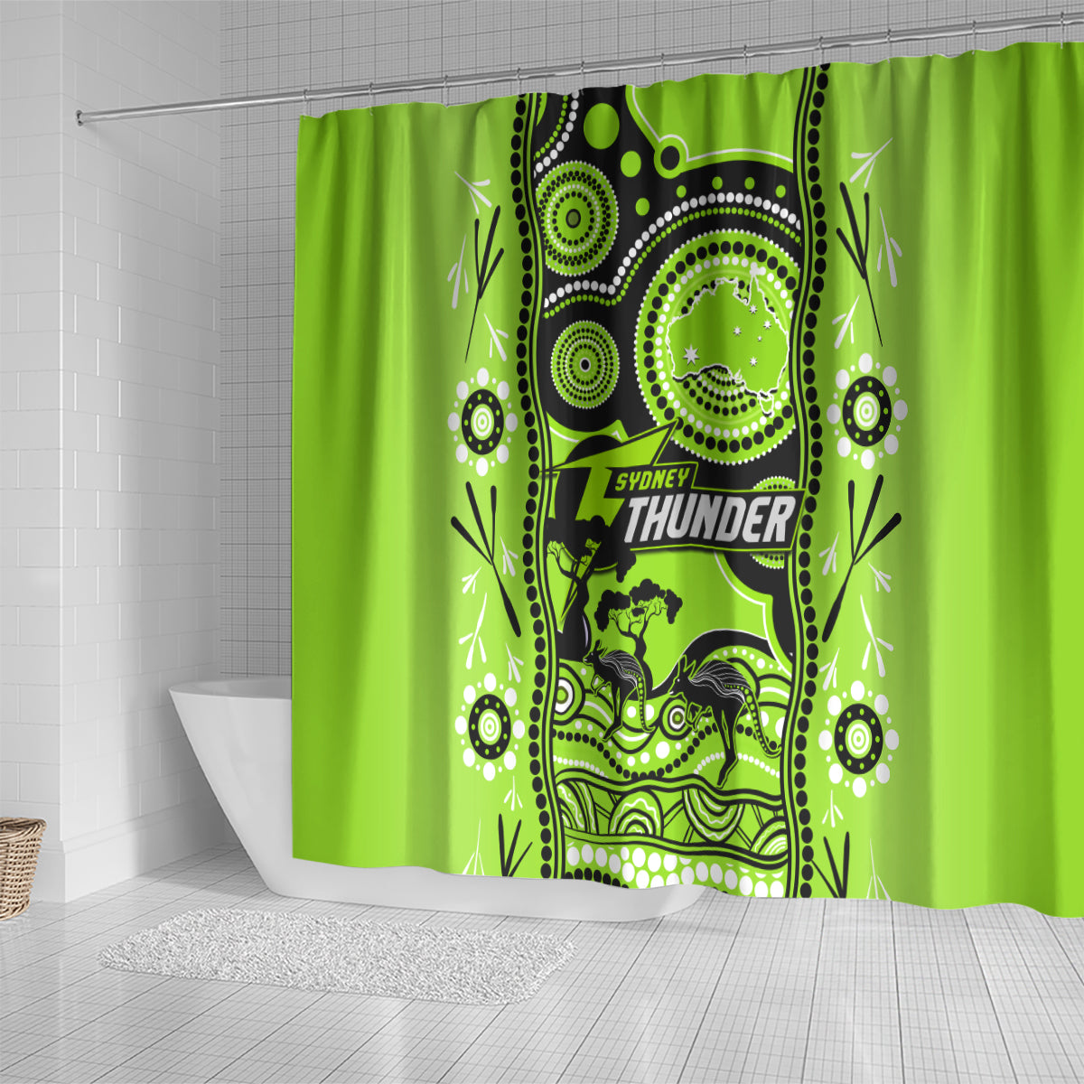 sydney-thunder-cricket-shower-curtain-happy-australia-day-aboriginal-art