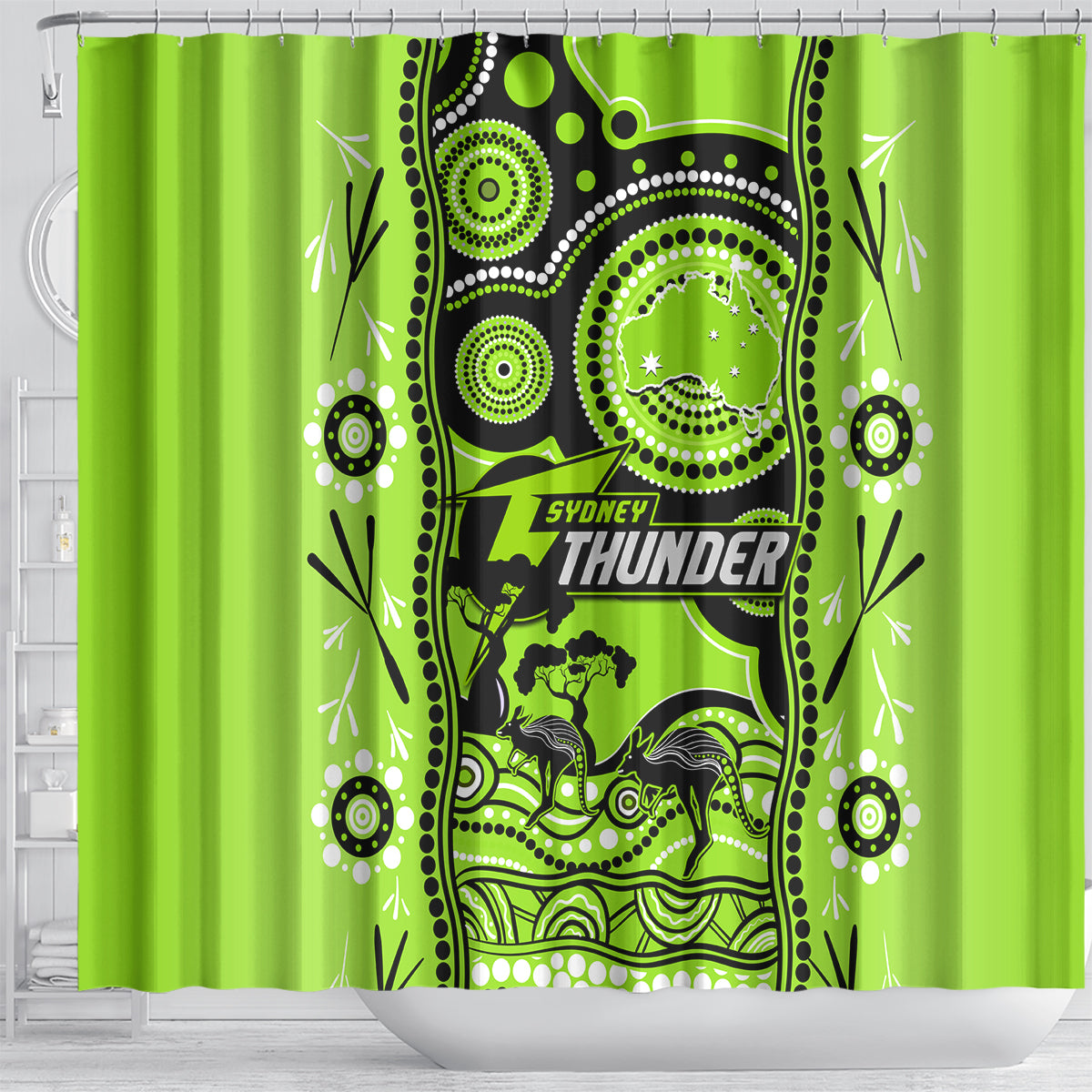 sydney-thunder-cricket-shower-curtain-happy-australia-day-aboriginal-art