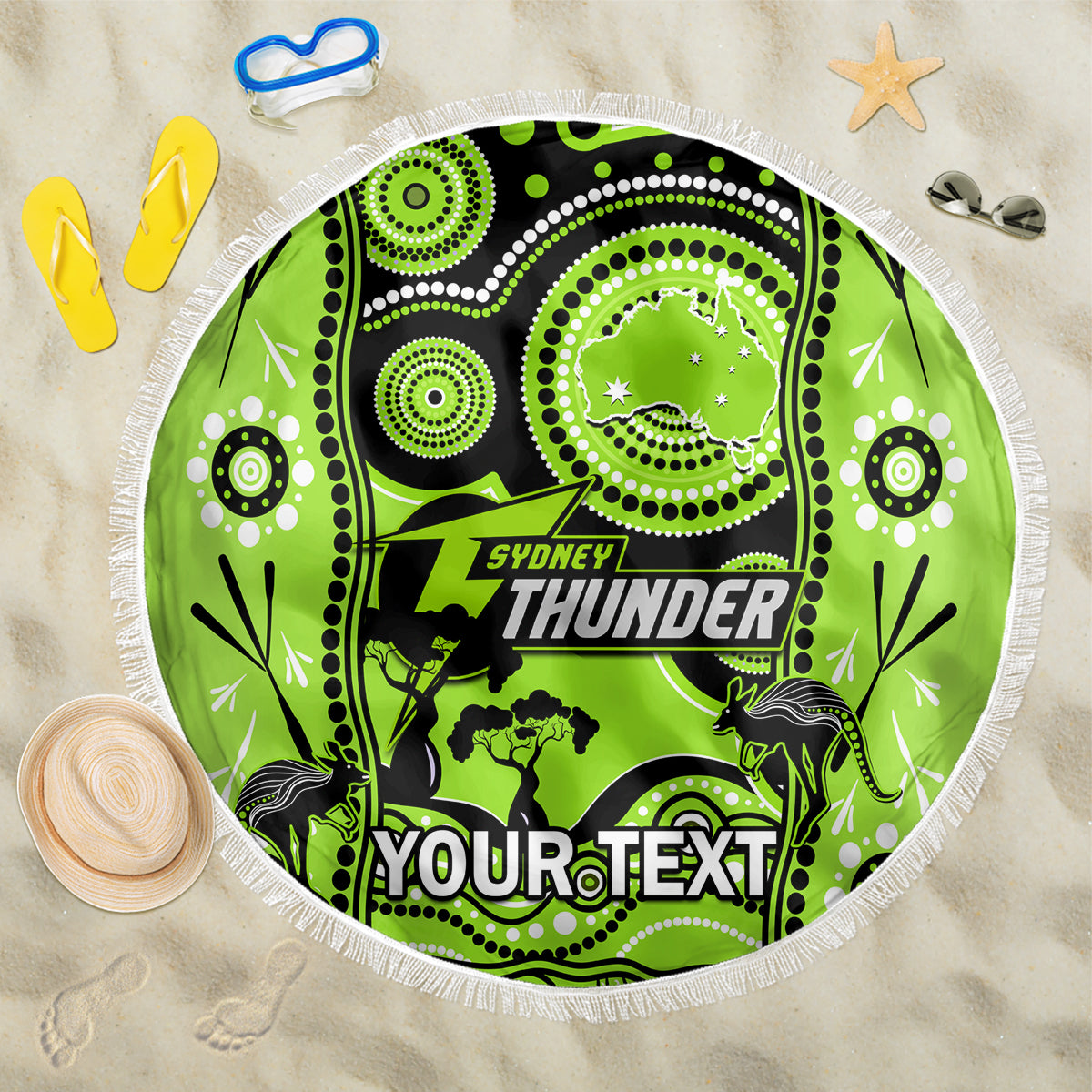 custom-sydney-thunder-cricket-beach-blanket-happy-australia-day-aboriginal-art