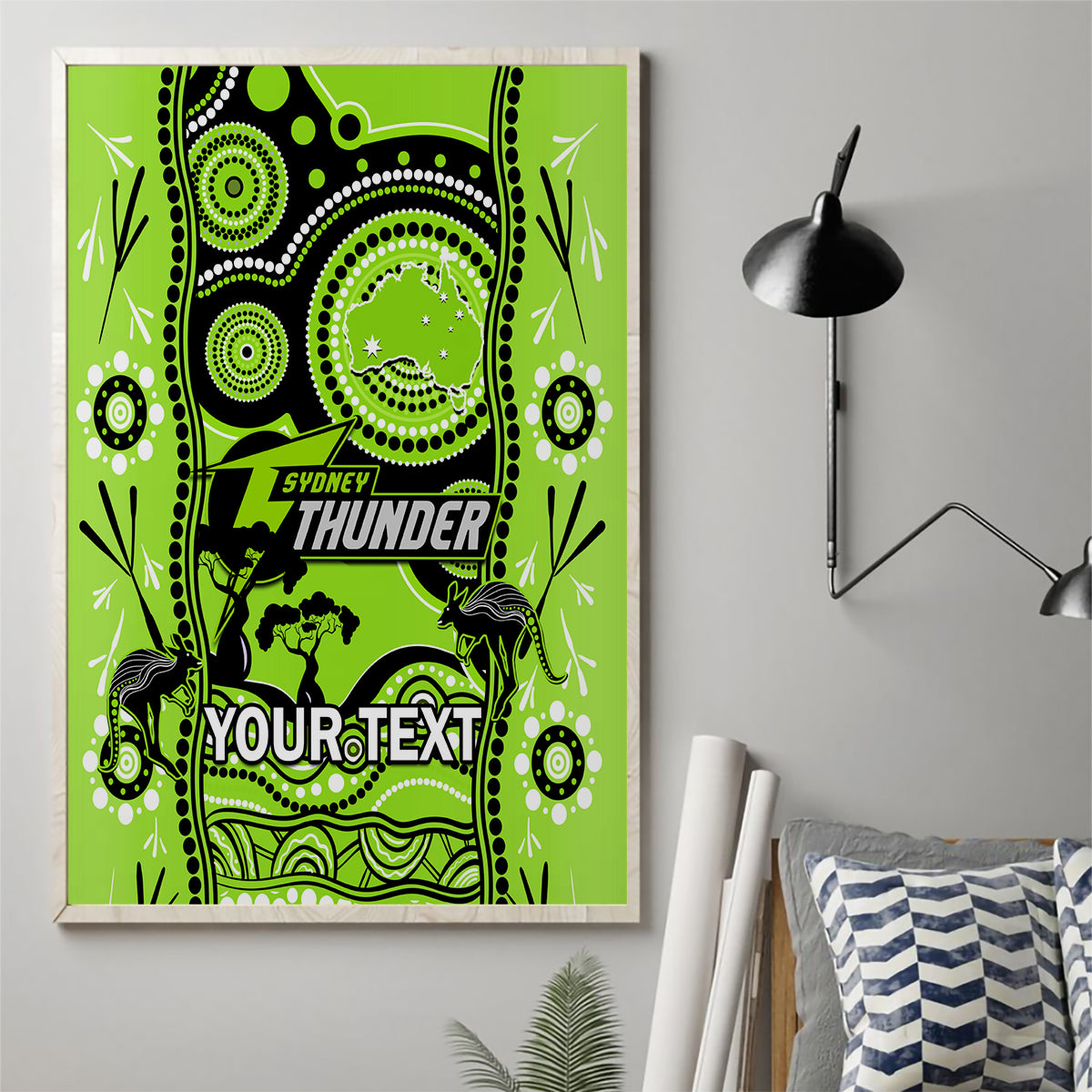 custom-sydney-thunder-cricket-canvas-wall-art-happy-australia-day-aboriginal-art