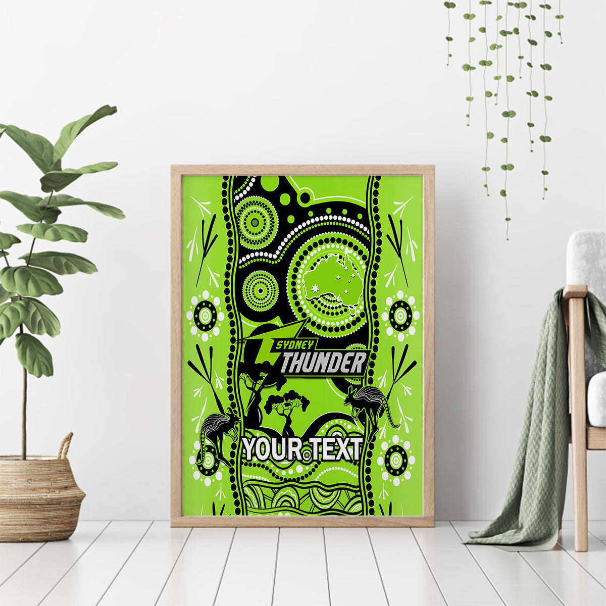 custom-sydney-thunder-cricket-canvas-wall-art-happy-australia-day-aboriginal-art