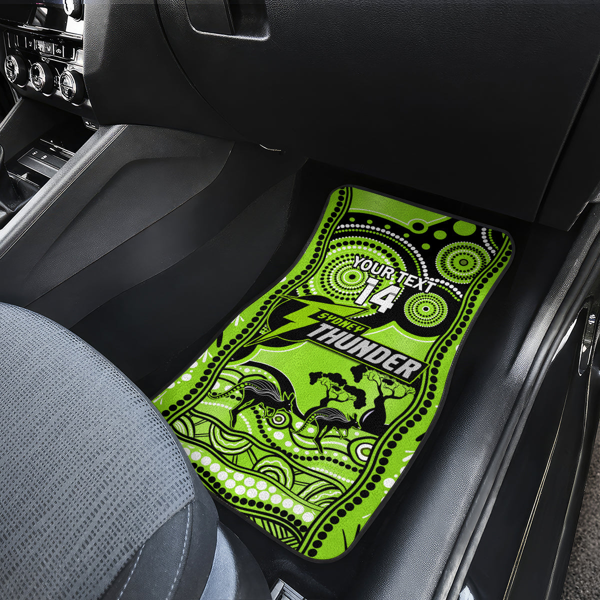 custom-sydney-thunder-cricket-car-mats-happy-australia-day-aboriginal-art