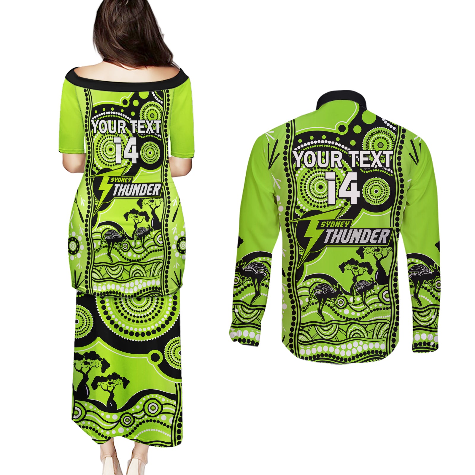 custom-sydney-thunder-cricket-couples-matching-puletasi-dress-and-long-sleeve-button-shirt-happy-australia-day-aboriginal-art