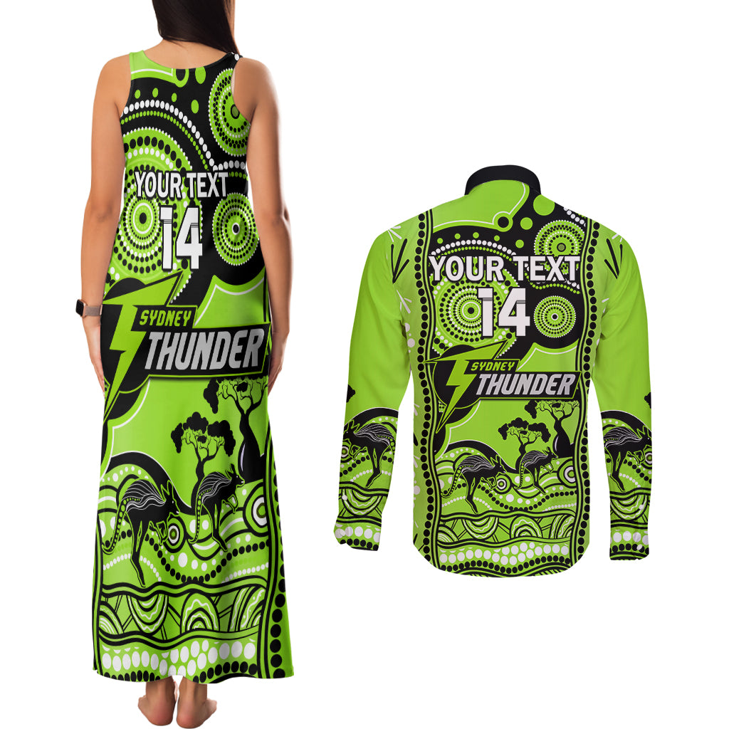 custom-sydney-thunder-cricket-couples-matching-tank-maxi-dress-and-long-sleeve-button-shirt-happy-australia-day-aboriginal-art