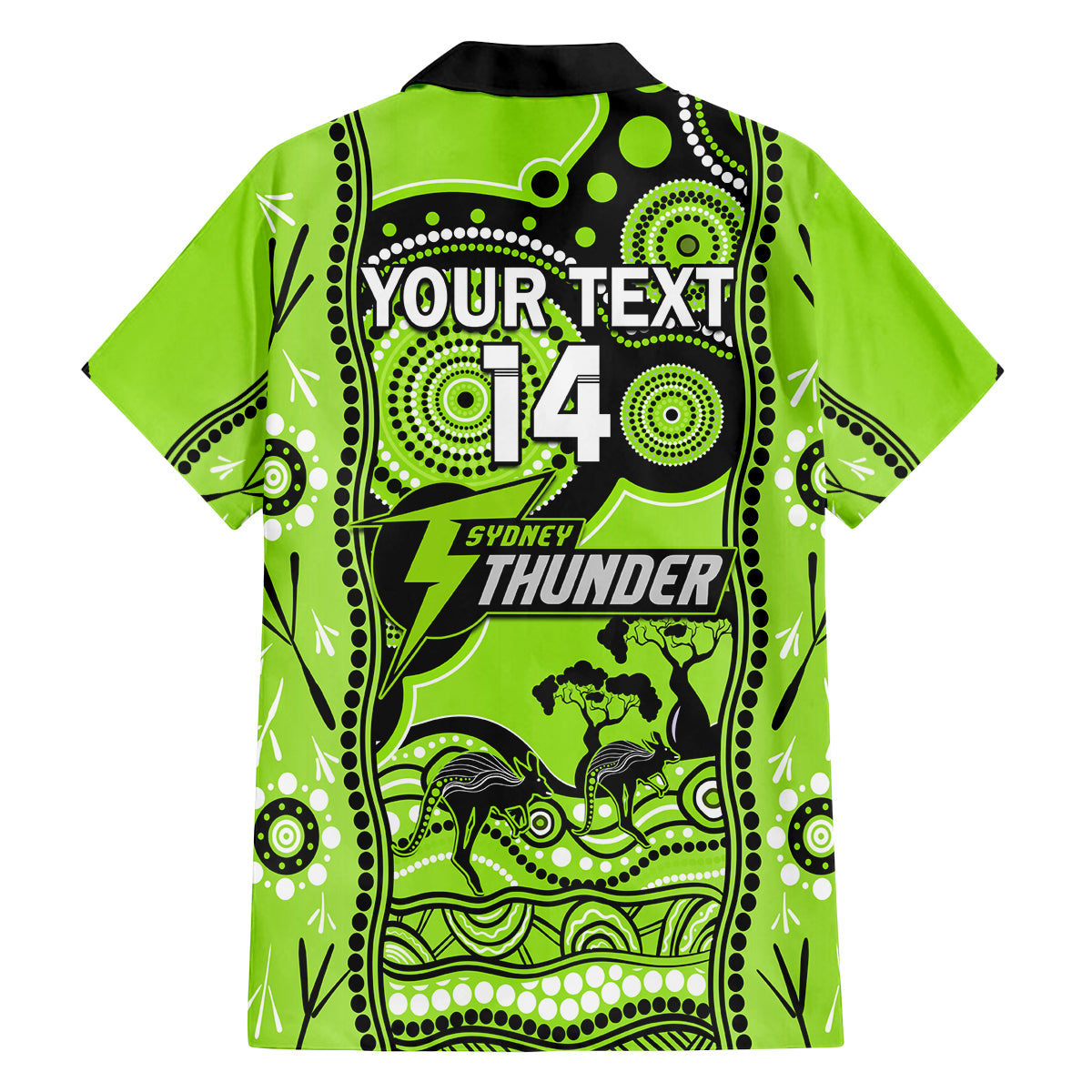 custom-sydney-thunder-cricket-family-matching-long-sleeve-bodycon-dress-and-hawaiian-shirt-happy-australia-day-aboriginal-art