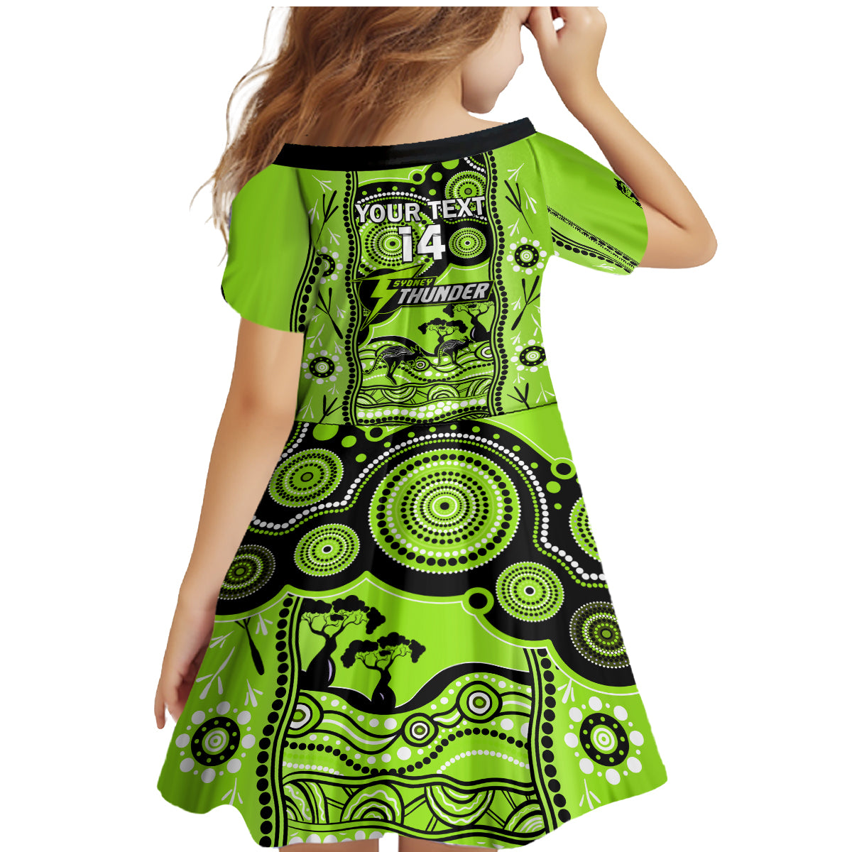 custom-sydney-thunder-cricket-family-matching-mermaid-dress-and-hawaiian-shirt-happy-australia-day-aboriginal-art