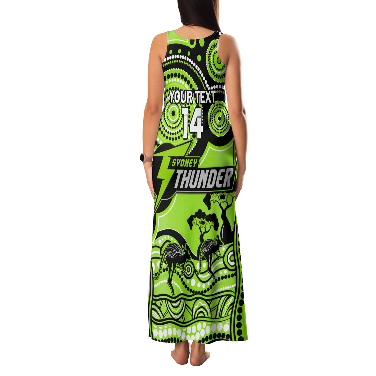 custom-sydney-thunder-cricket-family-matching-tank-maxi-dress-and-hawaiian-shirt-happy-australia-day-aboriginal-art