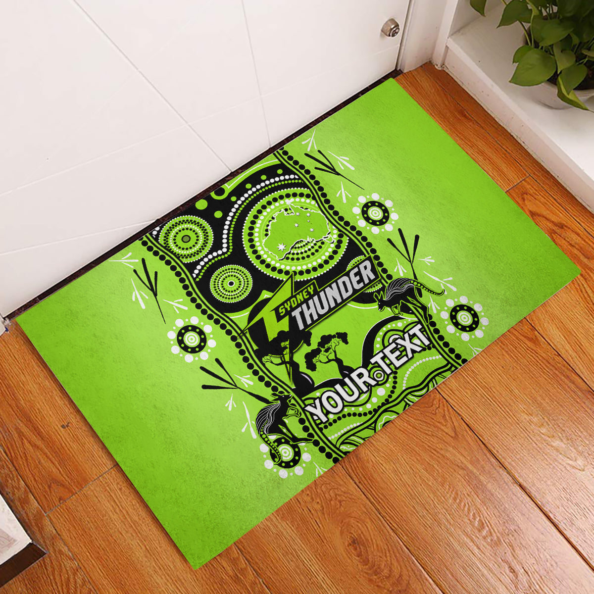 custom-sydney-thunder-cricket-rubber-doormat-happy-australia-day-aboriginal-art