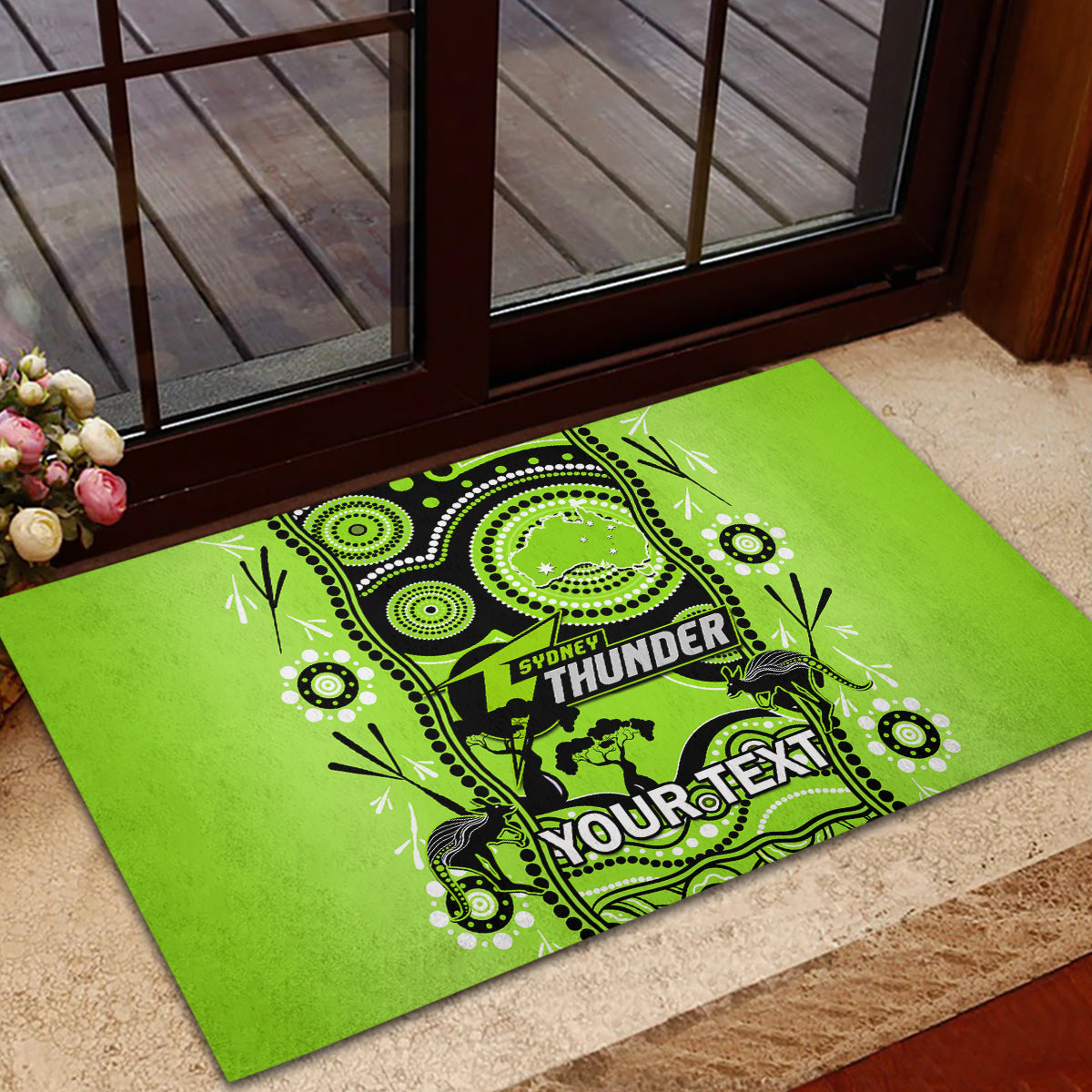 custom-sydney-thunder-cricket-rubber-doormat-happy-australia-day-aboriginal-art