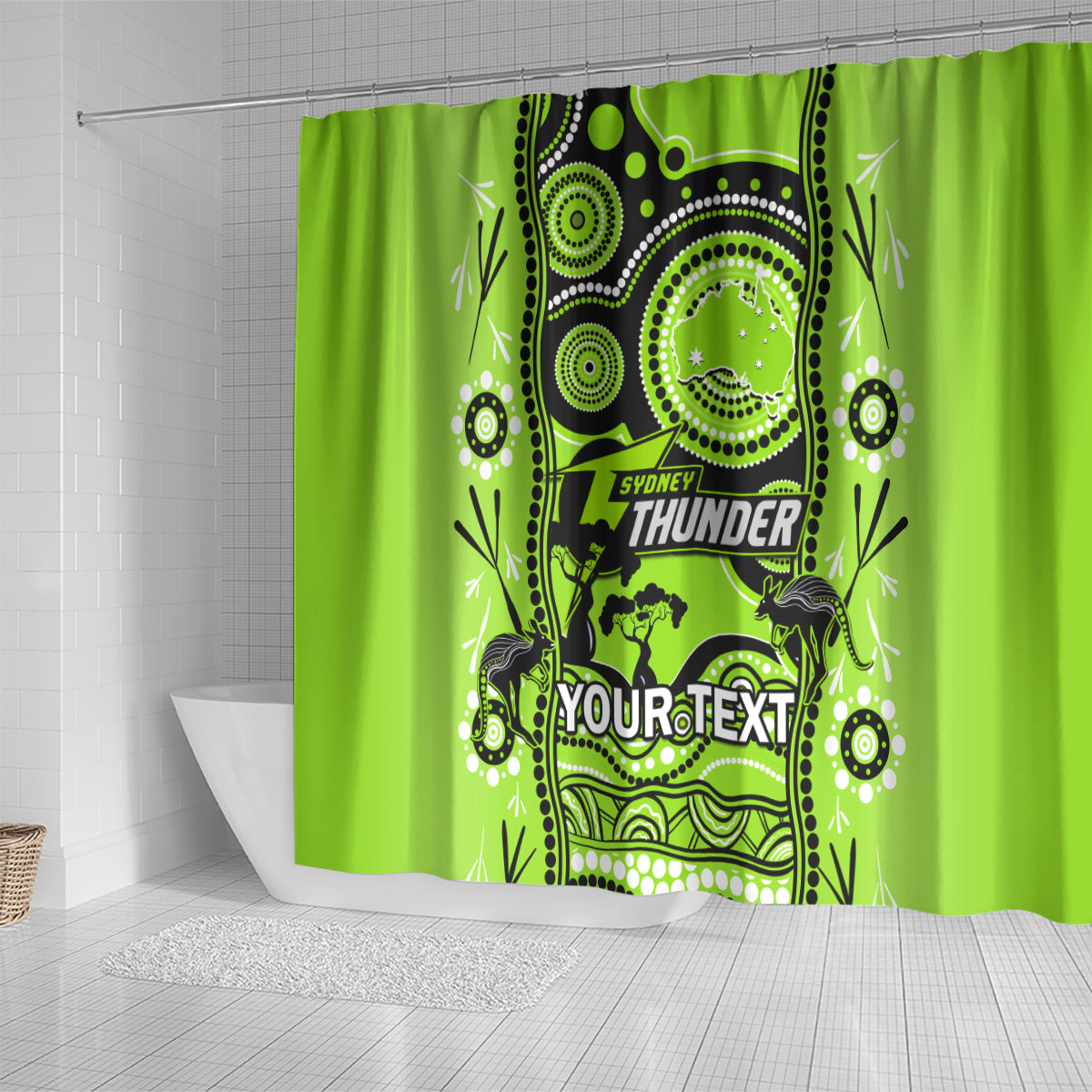 custom-sydney-thunder-cricket-shower-curtain-happy-australia-day-aboriginal-art