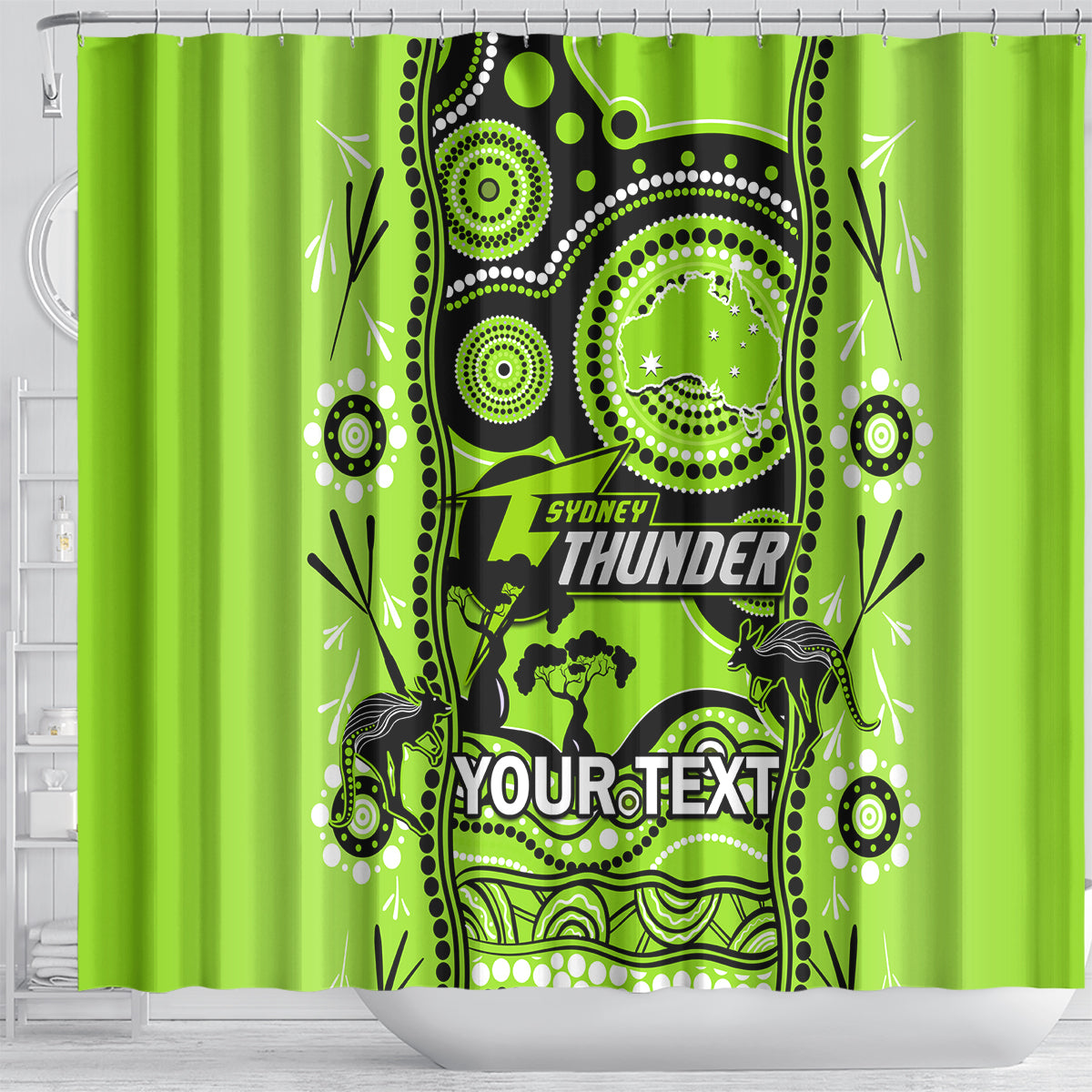 custom-sydney-thunder-cricket-shower-curtain-happy-australia-day-aboriginal-art