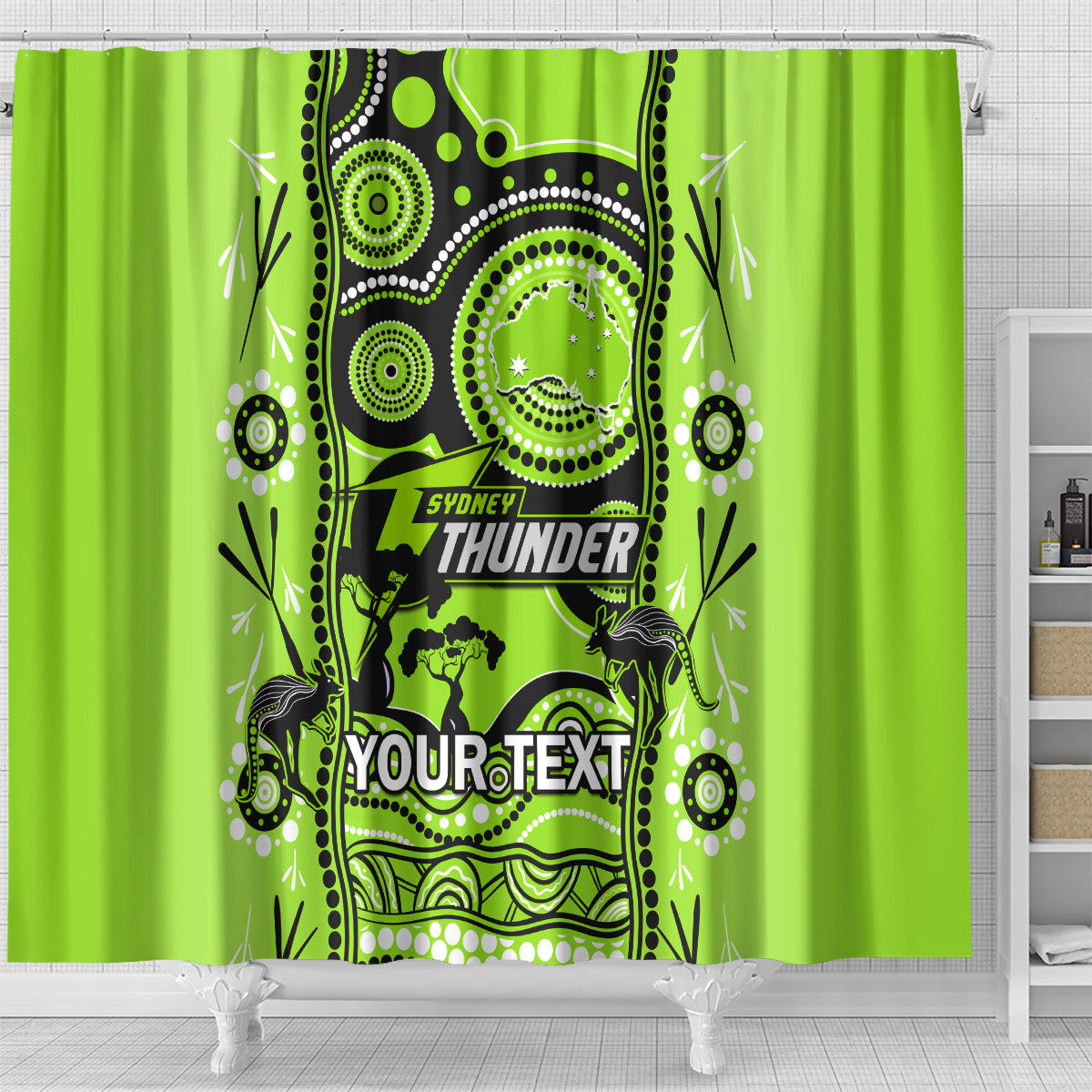 custom-sydney-thunder-cricket-shower-curtain-happy-australia-day-aboriginal-art