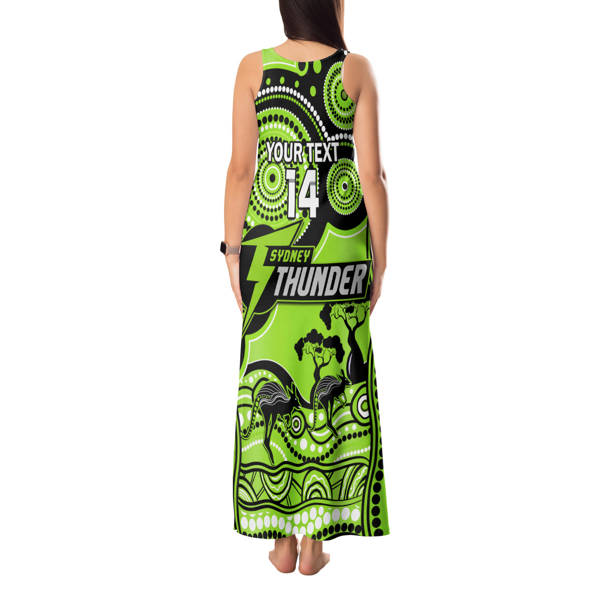 custom-sydney-thunder-cricket-tank-maxi-dress-happy-australia-day-aboriginal-art