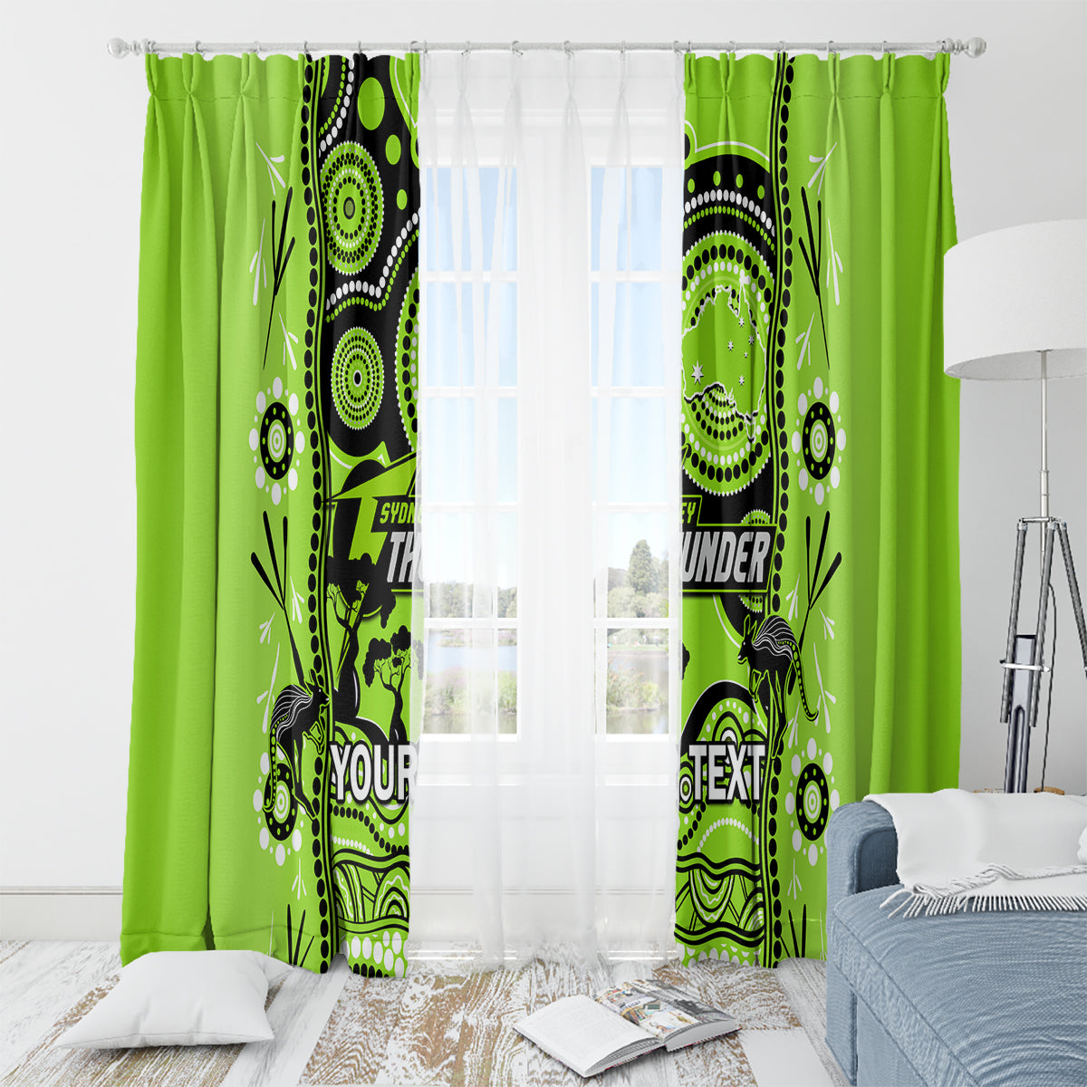 custom-sydney-thunder-cricket-window-curtain-happy-australia-day-aboriginal-art