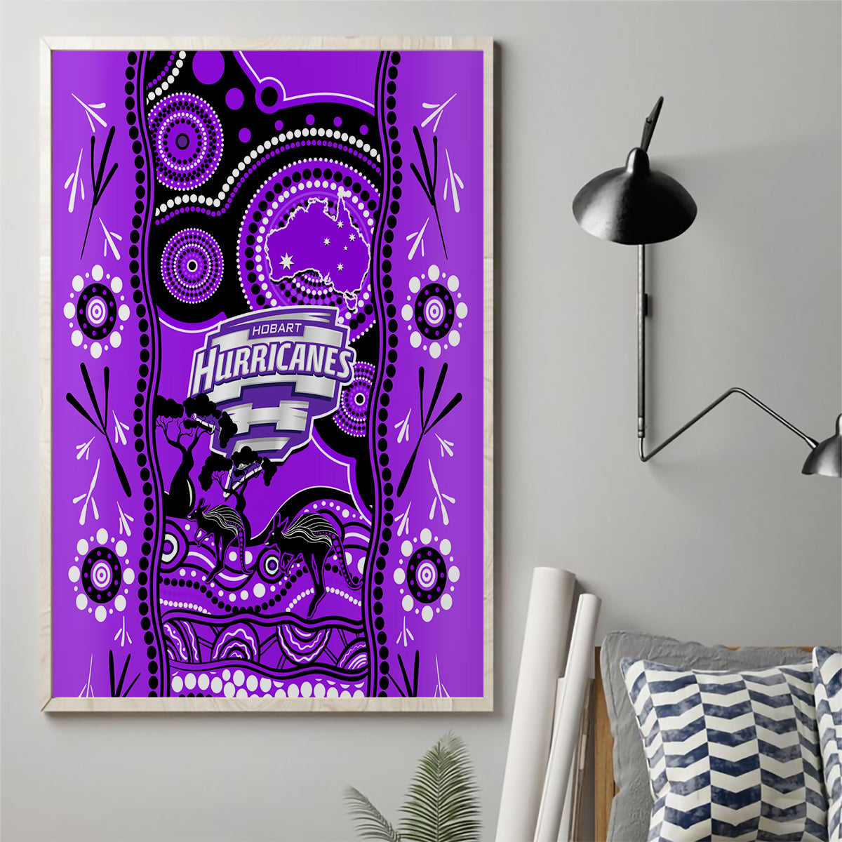 hobart-hurricanes-cricket-canvas-wall-art-happy-australia-day-aboriginal-art