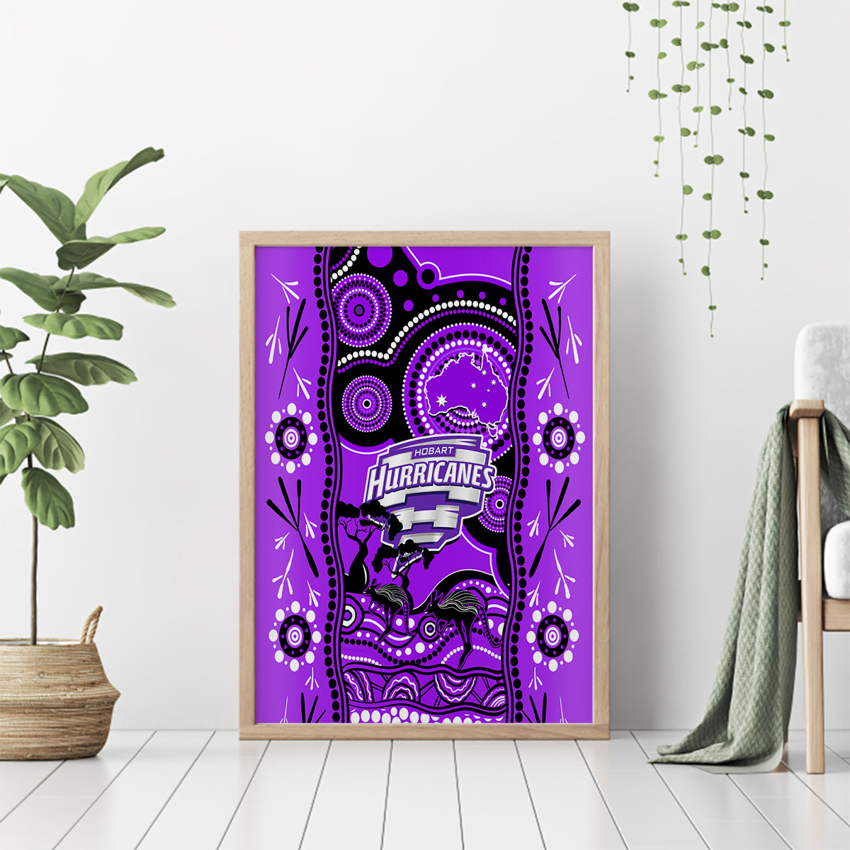 hobart-hurricanes-cricket-canvas-wall-art-happy-australia-day-aboriginal-art