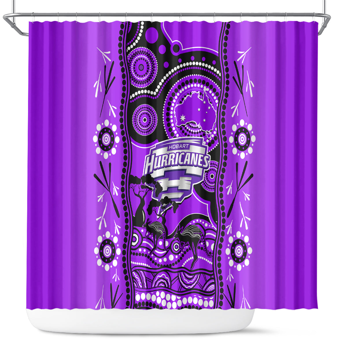 hobart-hurricanes-cricket-shower-curtain-happy-australia-day-aboriginal-art