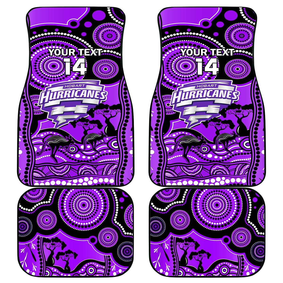 custom-hobart-hurricanes-cricket-car-mats-happy-australia-day-aboriginal-art