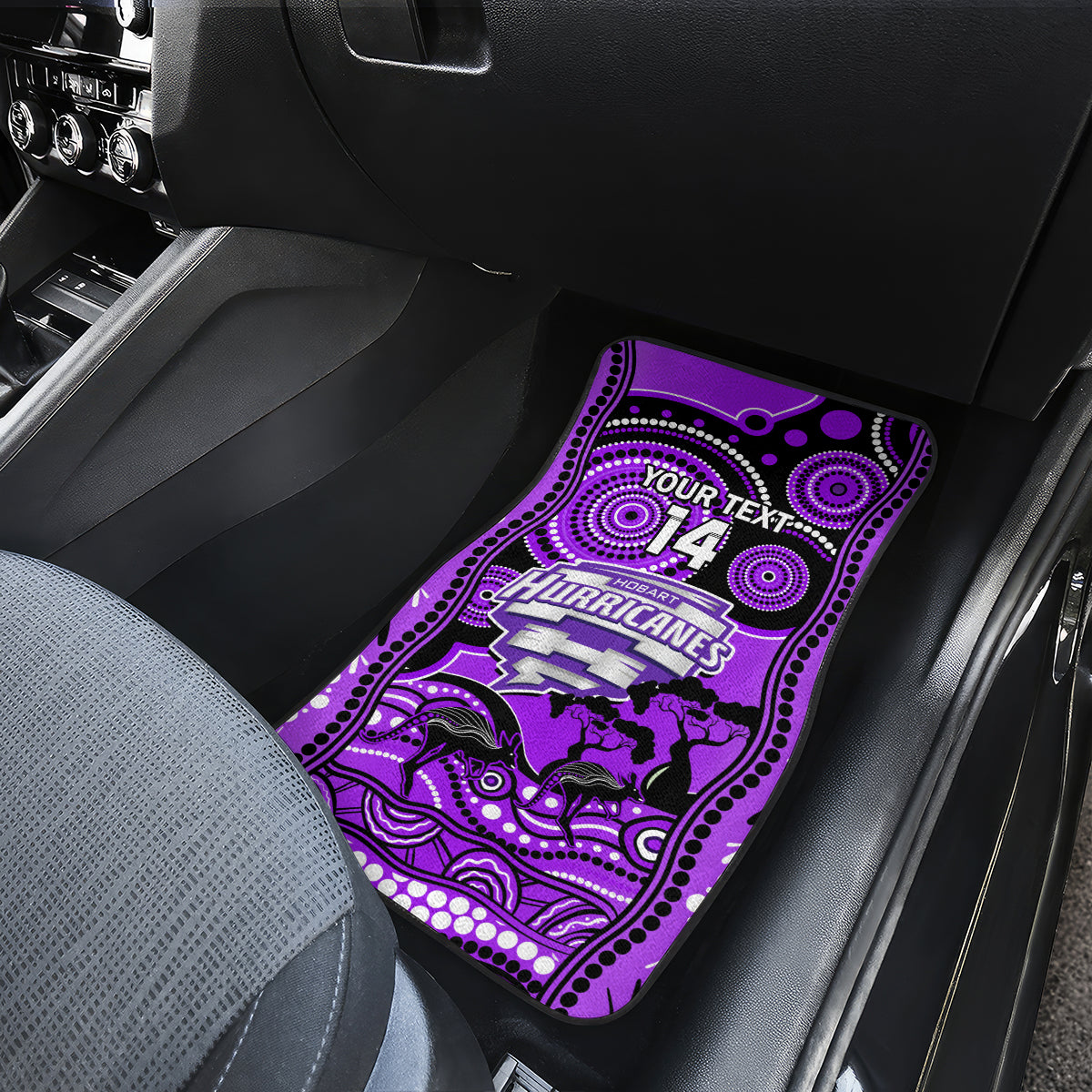 custom-hobart-hurricanes-cricket-car-mats-happy-australia-day-aboriginal-art