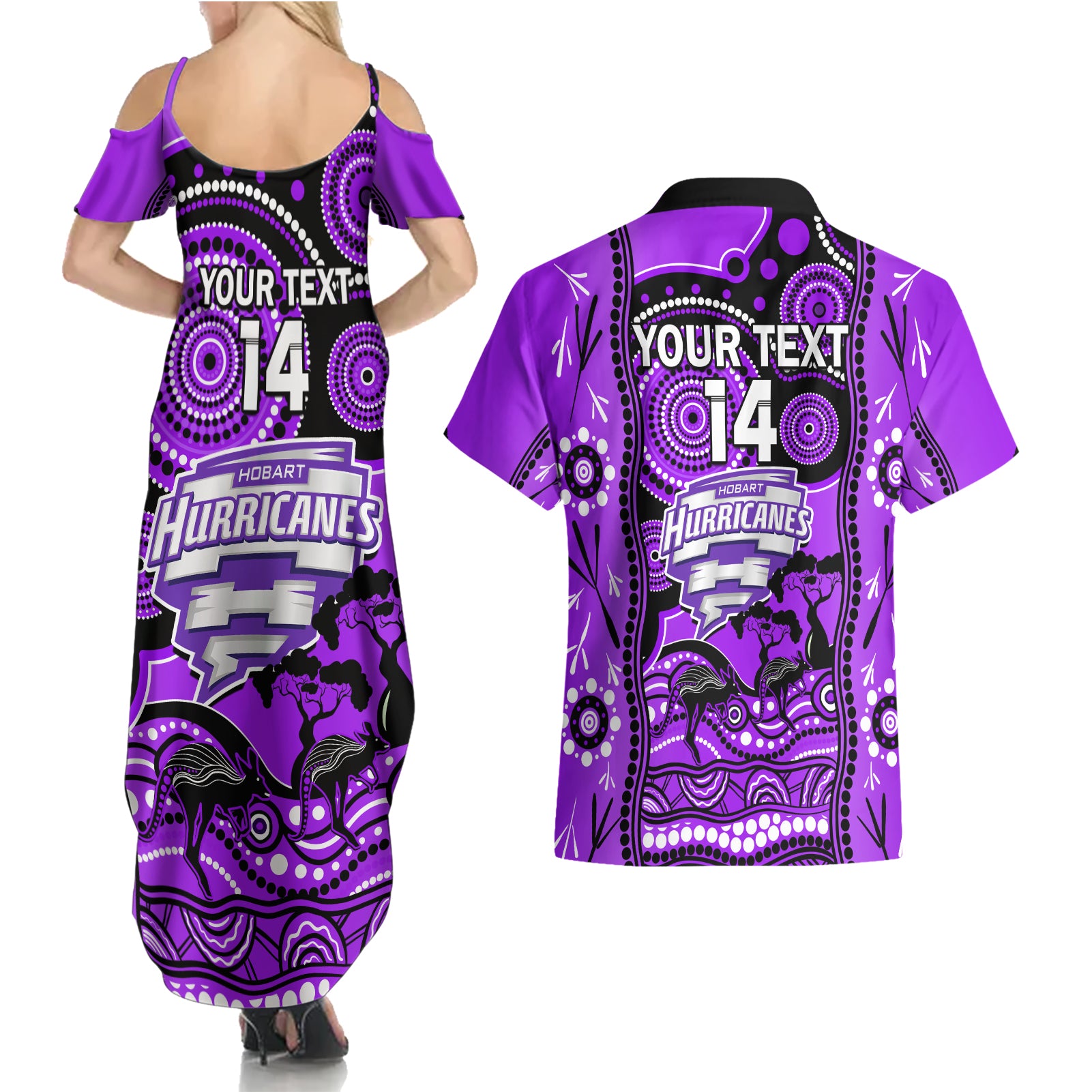 custom-hobart-hurricanes-cricket-couples-matching-summer-maxi-dress-and-hawaiian-shirt-happy-australia-day-aboriginal-art