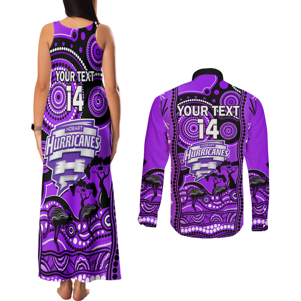 custom-hobart-hurricanes-cricket-couples-matching-tank-maxi-dress-and-long-sleeve-button-shirt-happy-australia-day-aboriginal-art