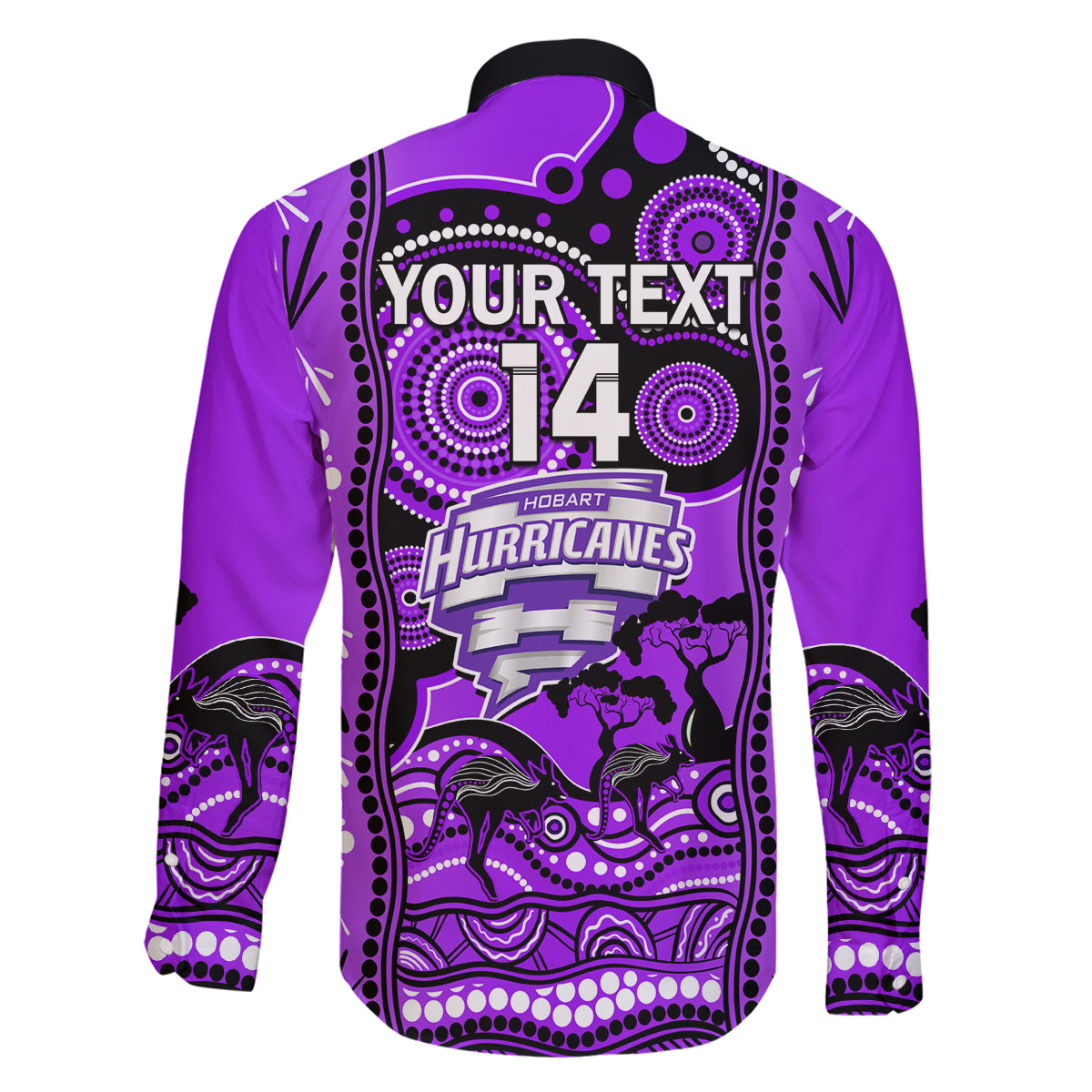 custom-hobart-hurricanes-cricket-family-matching-long-sleeve-bodycon-dress-and-hawaiian-shirt-happy-australia-day-aboriginal-art