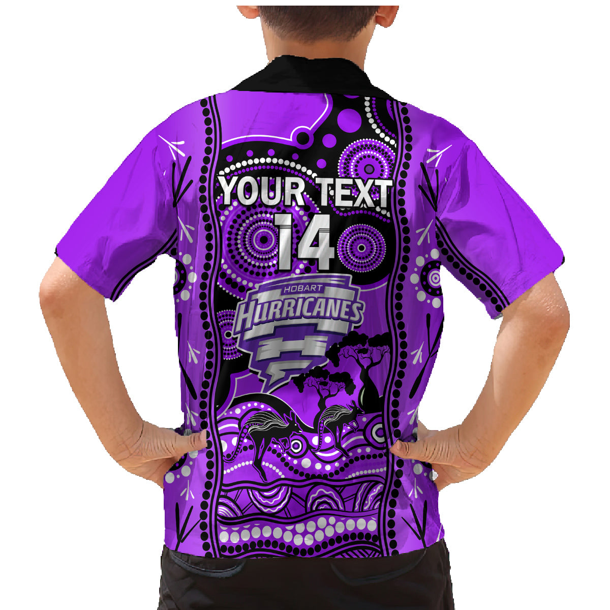 custom-hobart-hurricanes-cricket-family-matching-mermaid-dress-and-hawaiian-shirt-happy-australia-day-aboriginal-art